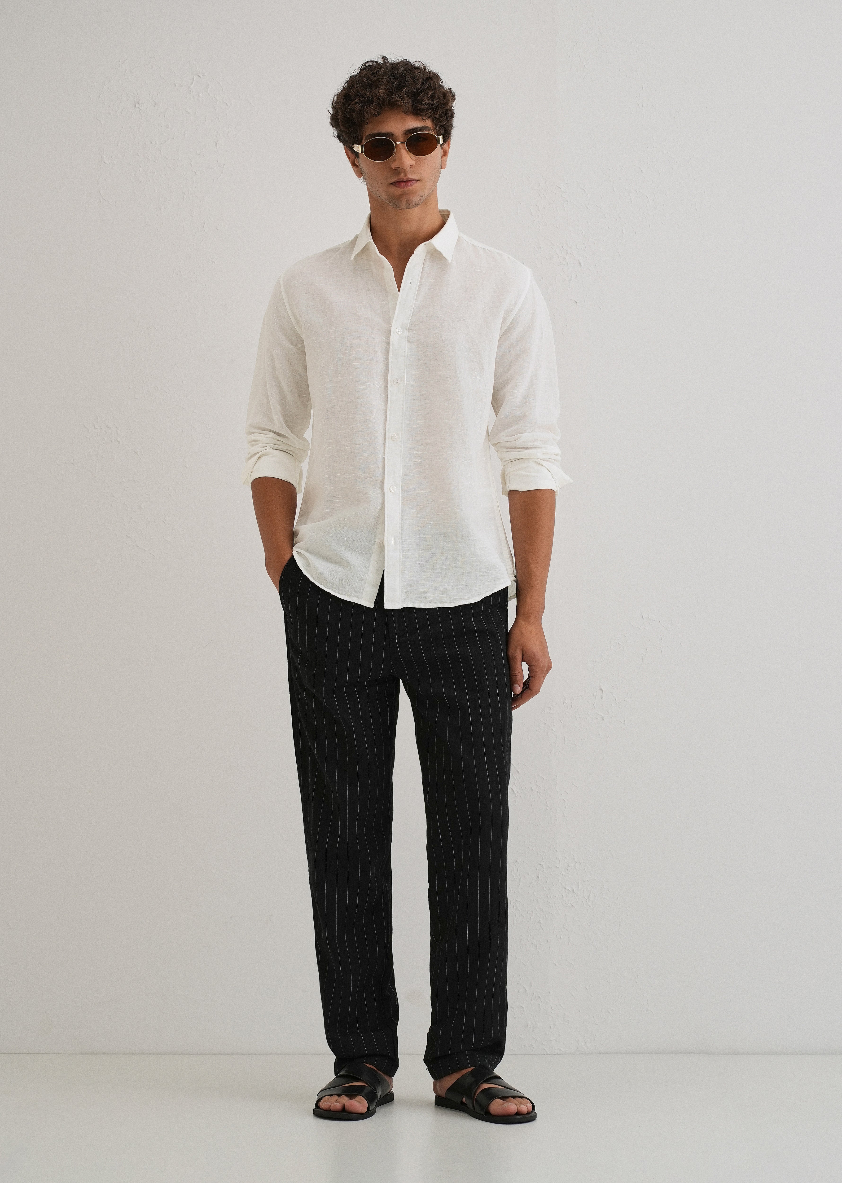 White Linen Shirt