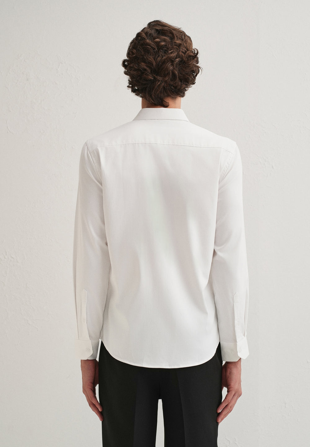 White Metallic Flare Designer Shirt