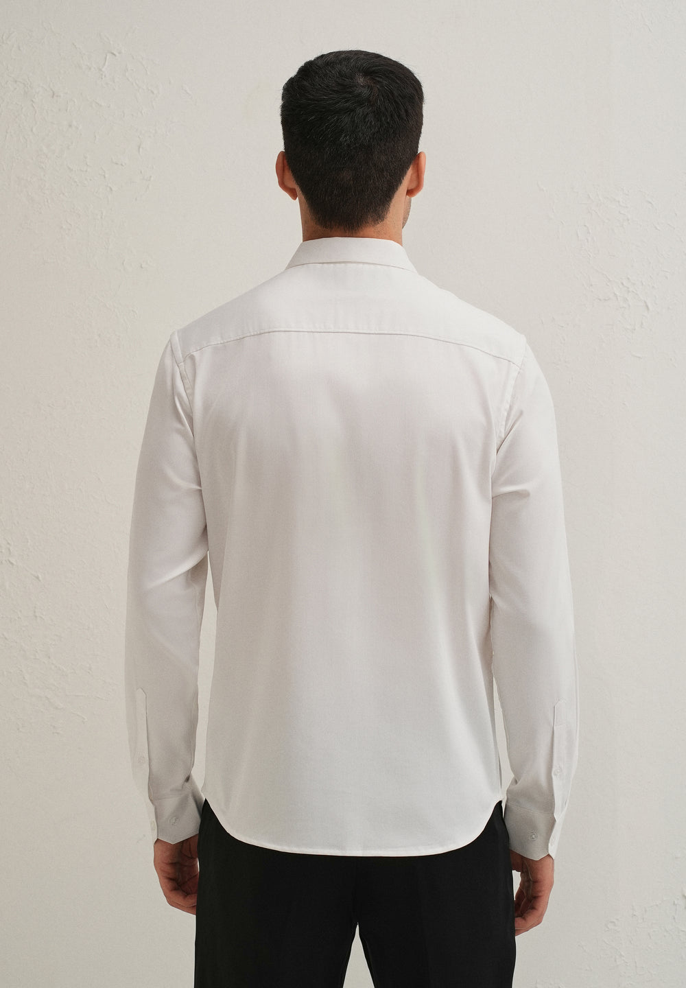 White Pintuck Pleat Designer Shirt