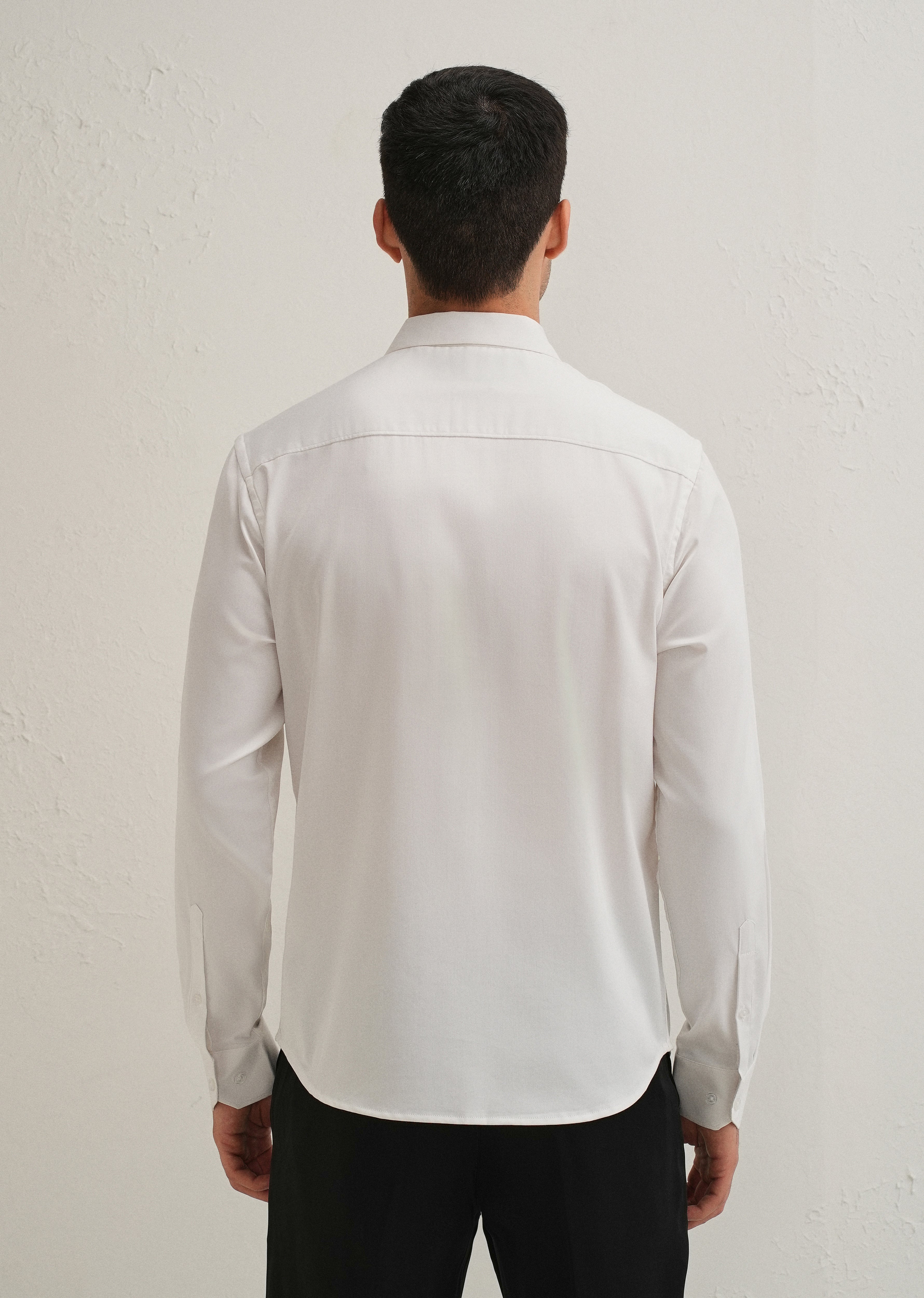 White Pintuck Pleat Designer Shirt