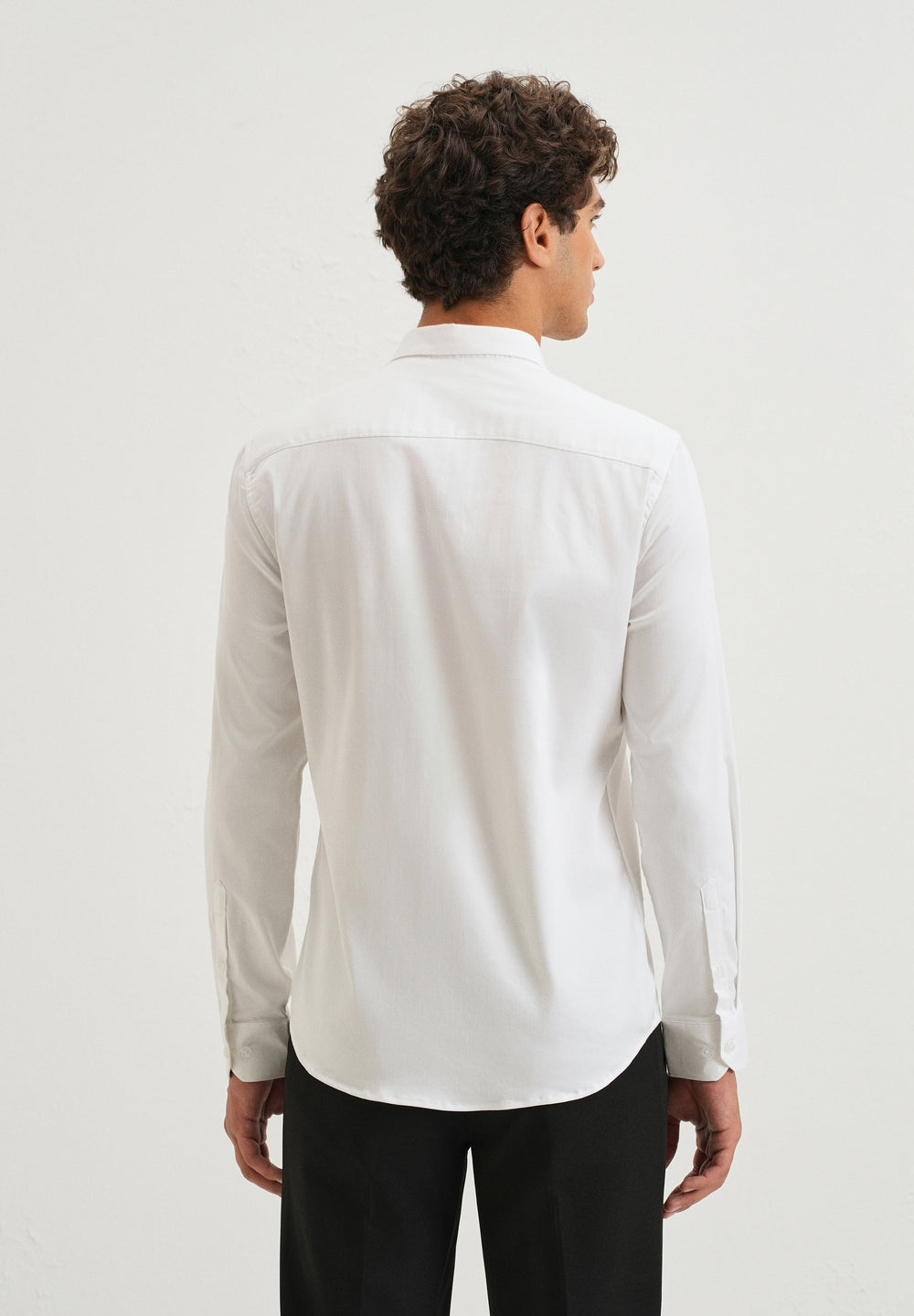 White Sequence Panel Designer Shirt