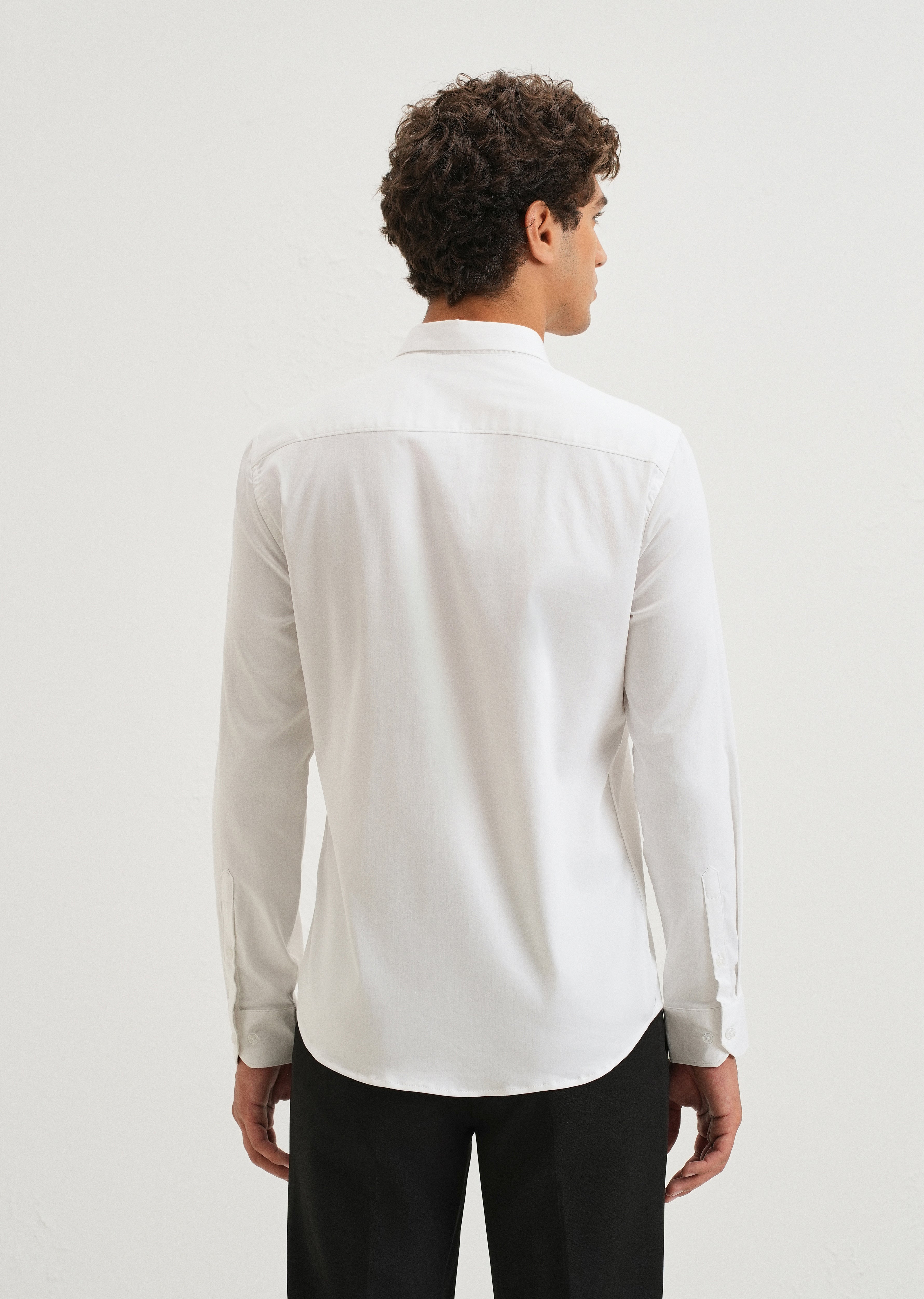 White Sequence Panel Designer Shirt