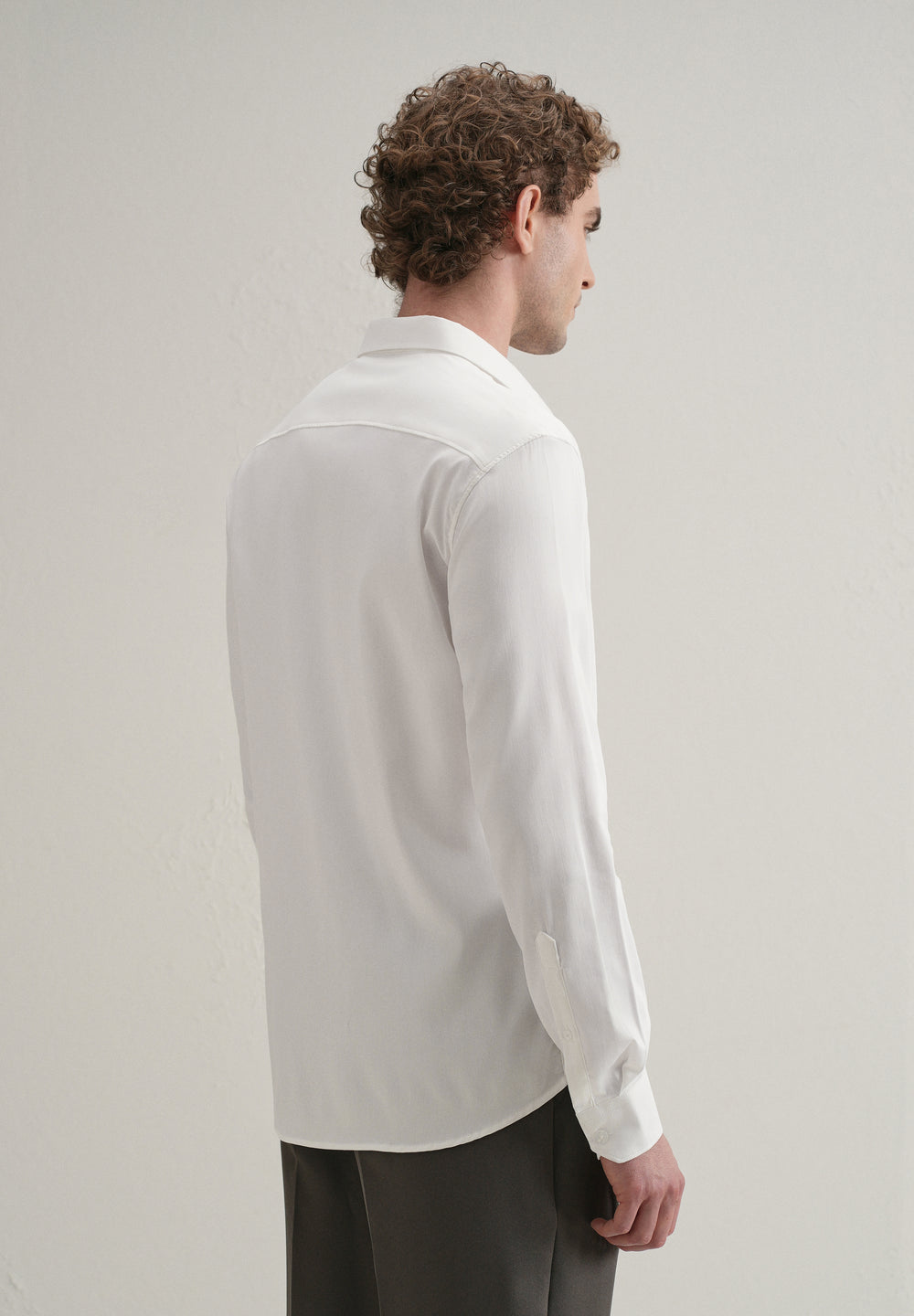 White Sequence Star Designer Shirt