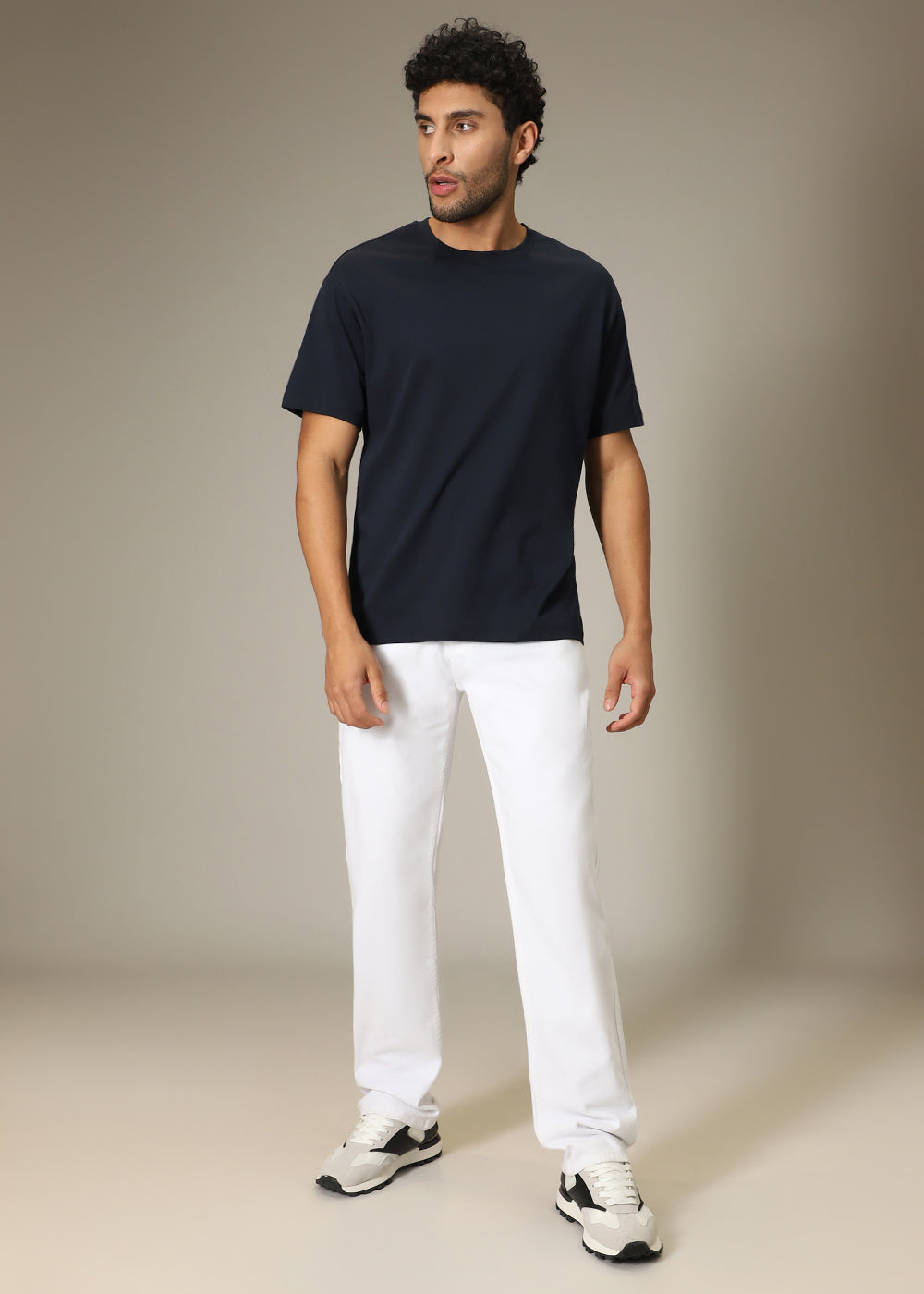White Straight fit Jeans