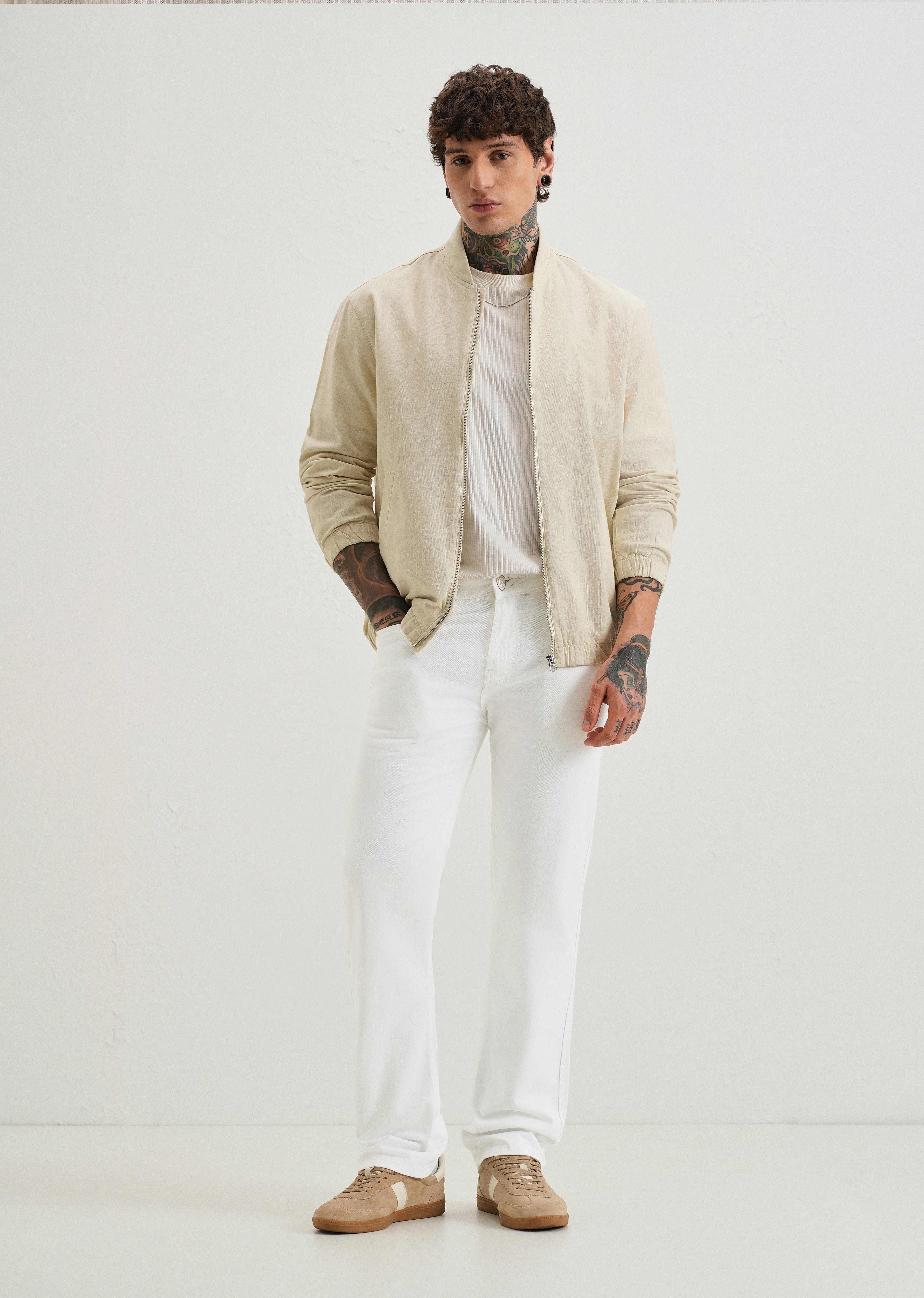 White Straight fit Jeans