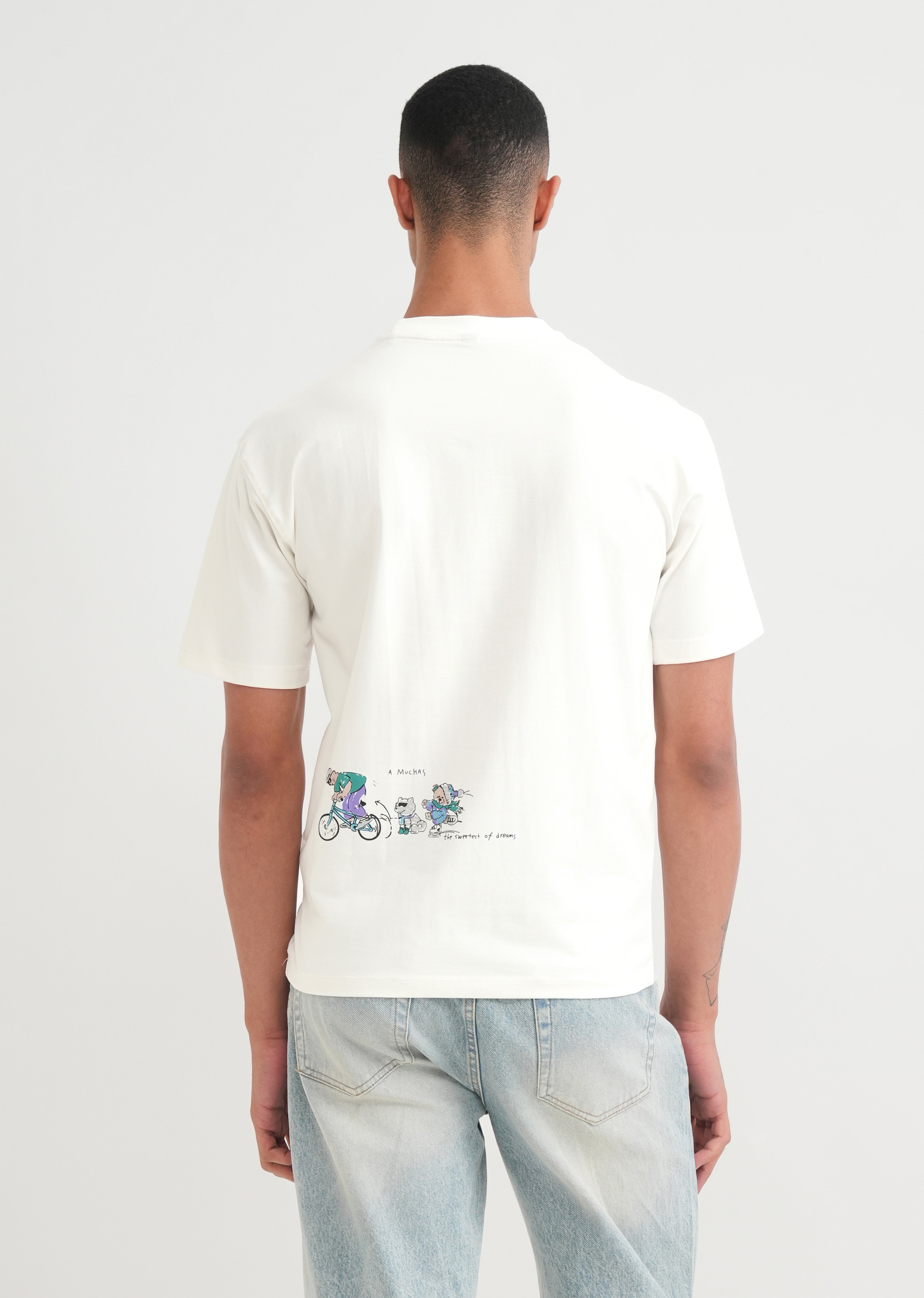 White Graphic Printed T-shirt