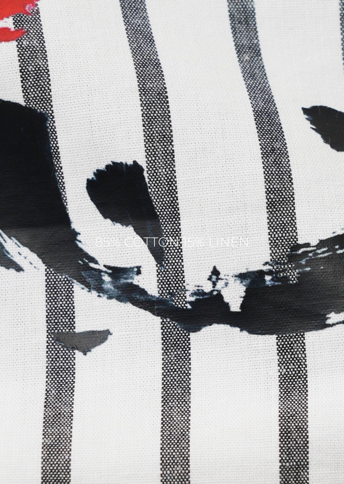 White Striped Graphic Boxy Shirt