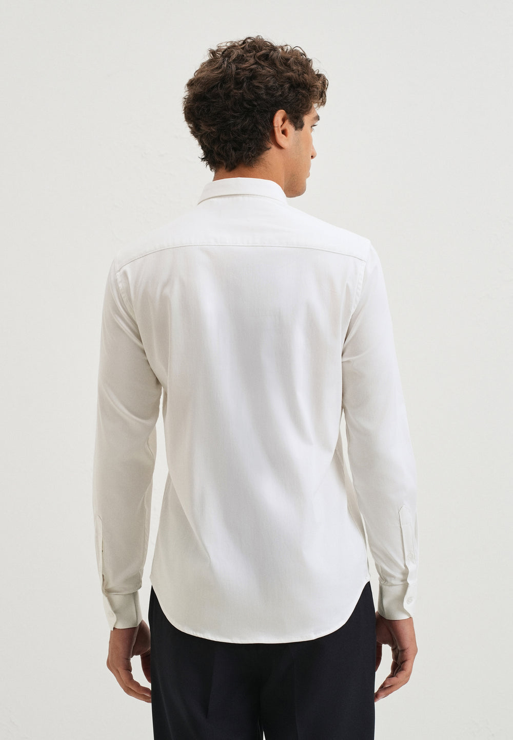 White Tiger Embroidered Designer Shirt