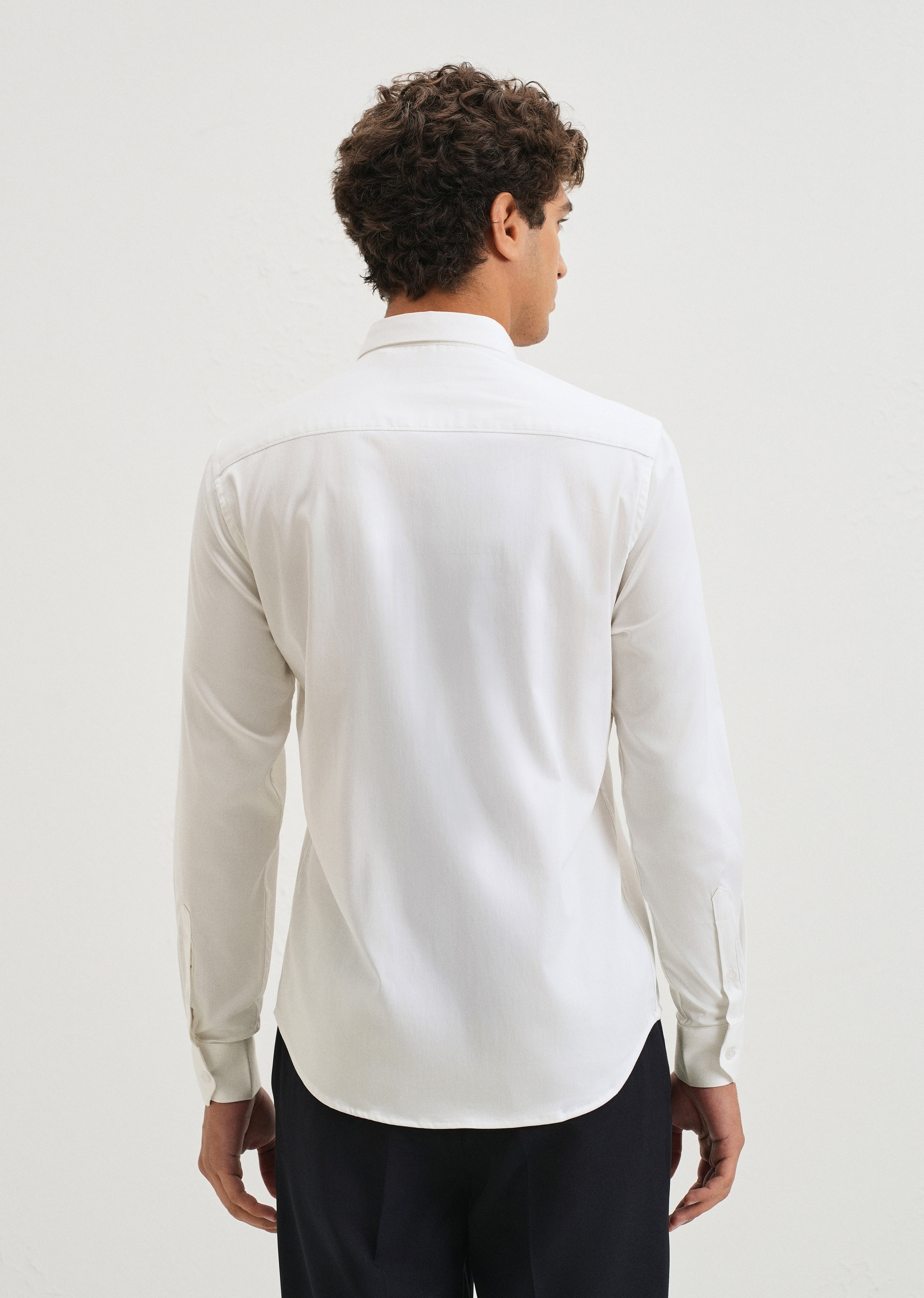 White Tiger Embroidered Designer Shirt