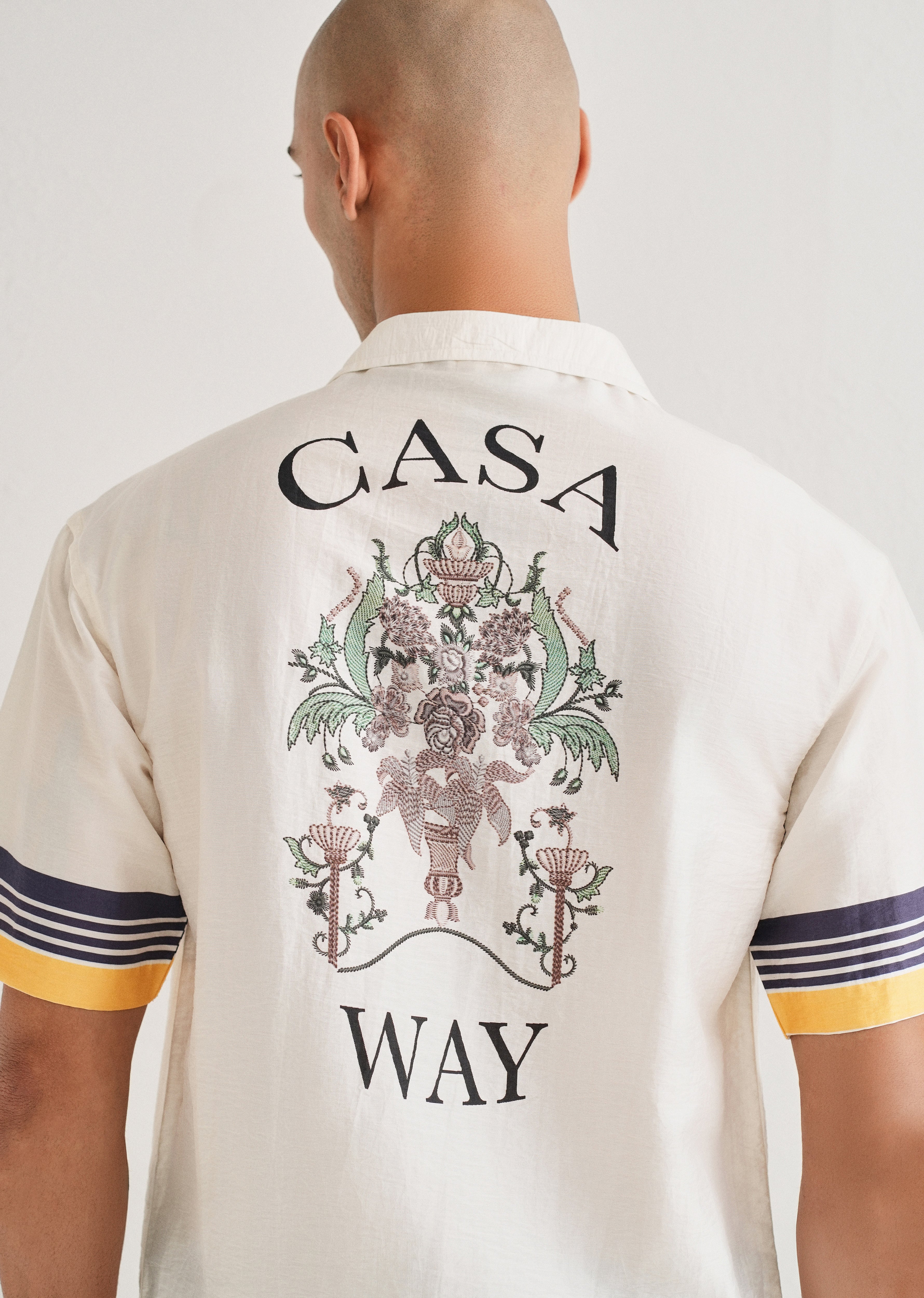 White Back Placement Print Shirt