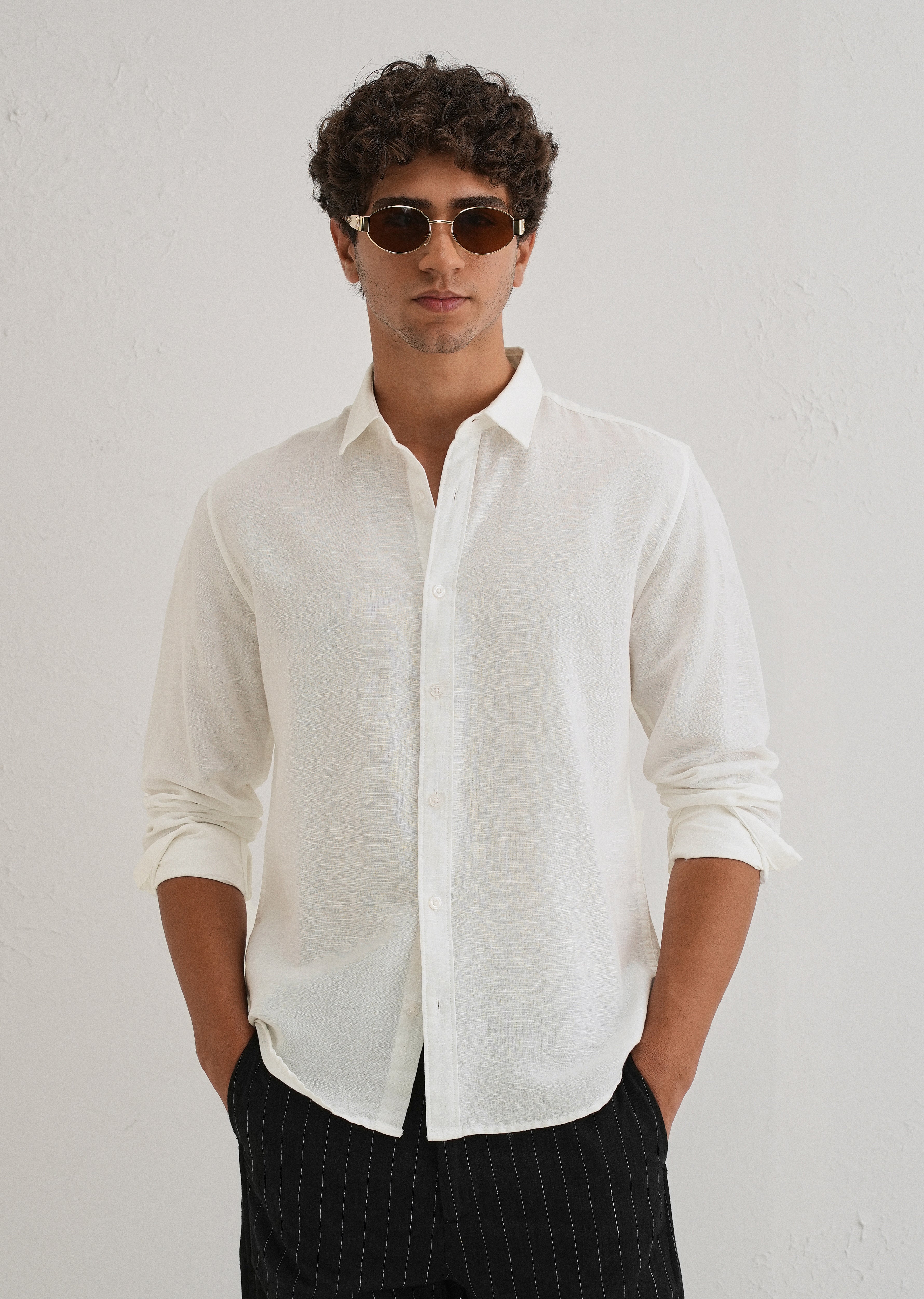 White Linen Shirt