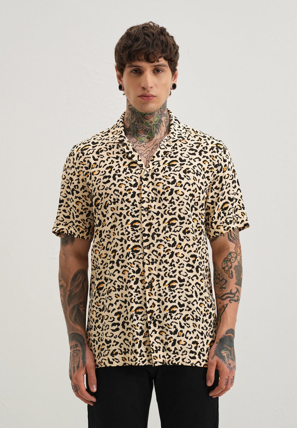 Wild Print Half sleeve shirt
