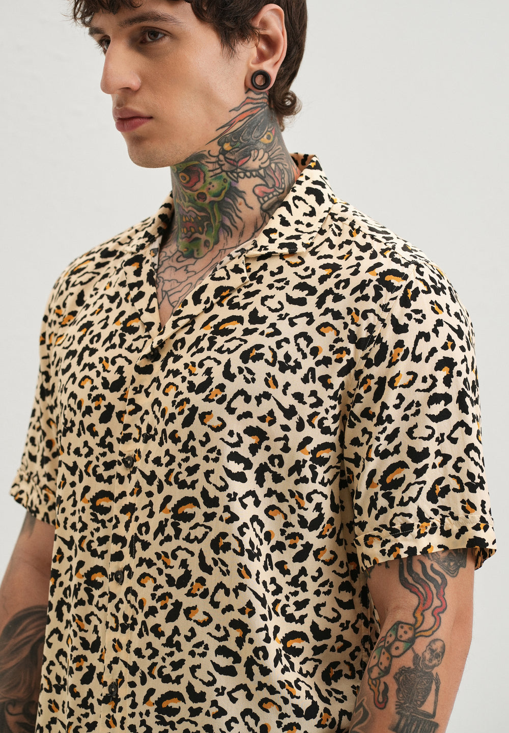 Wild Print Half sleeve shirt