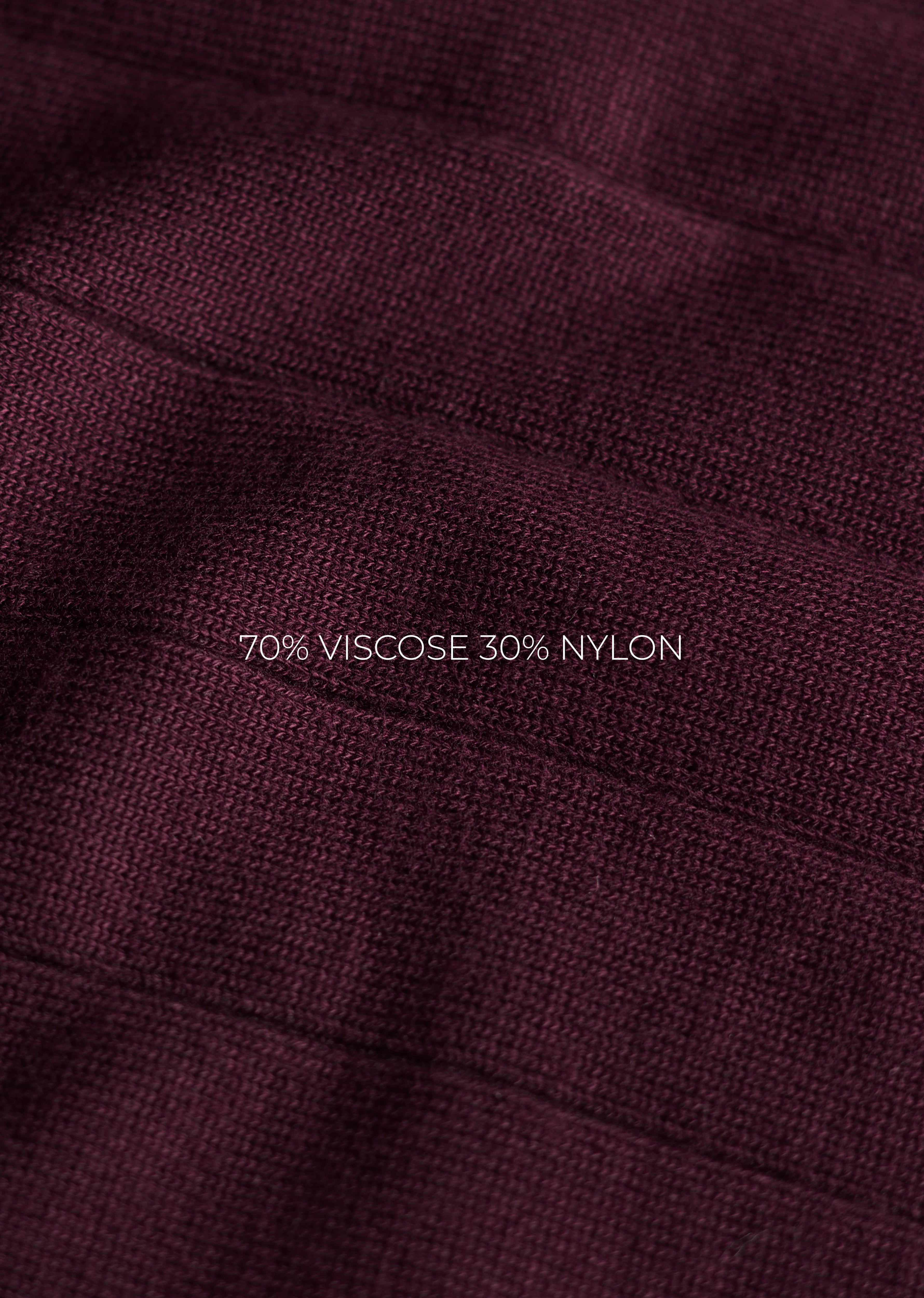 Wine Rib Knitted Polo