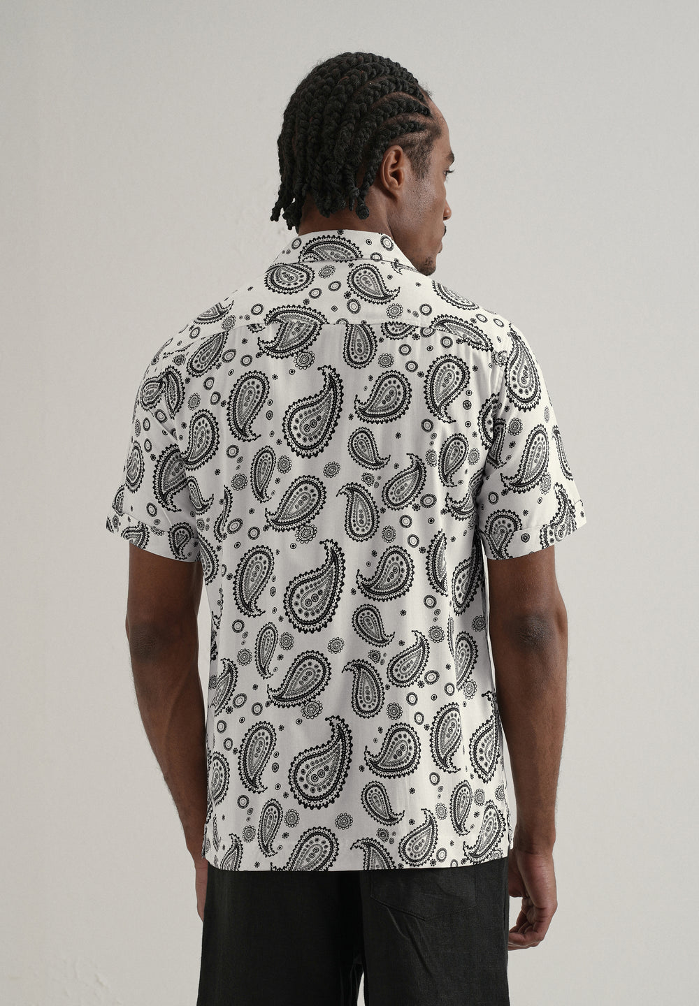Zubolo Paisley Print Short Sleeve Shirt