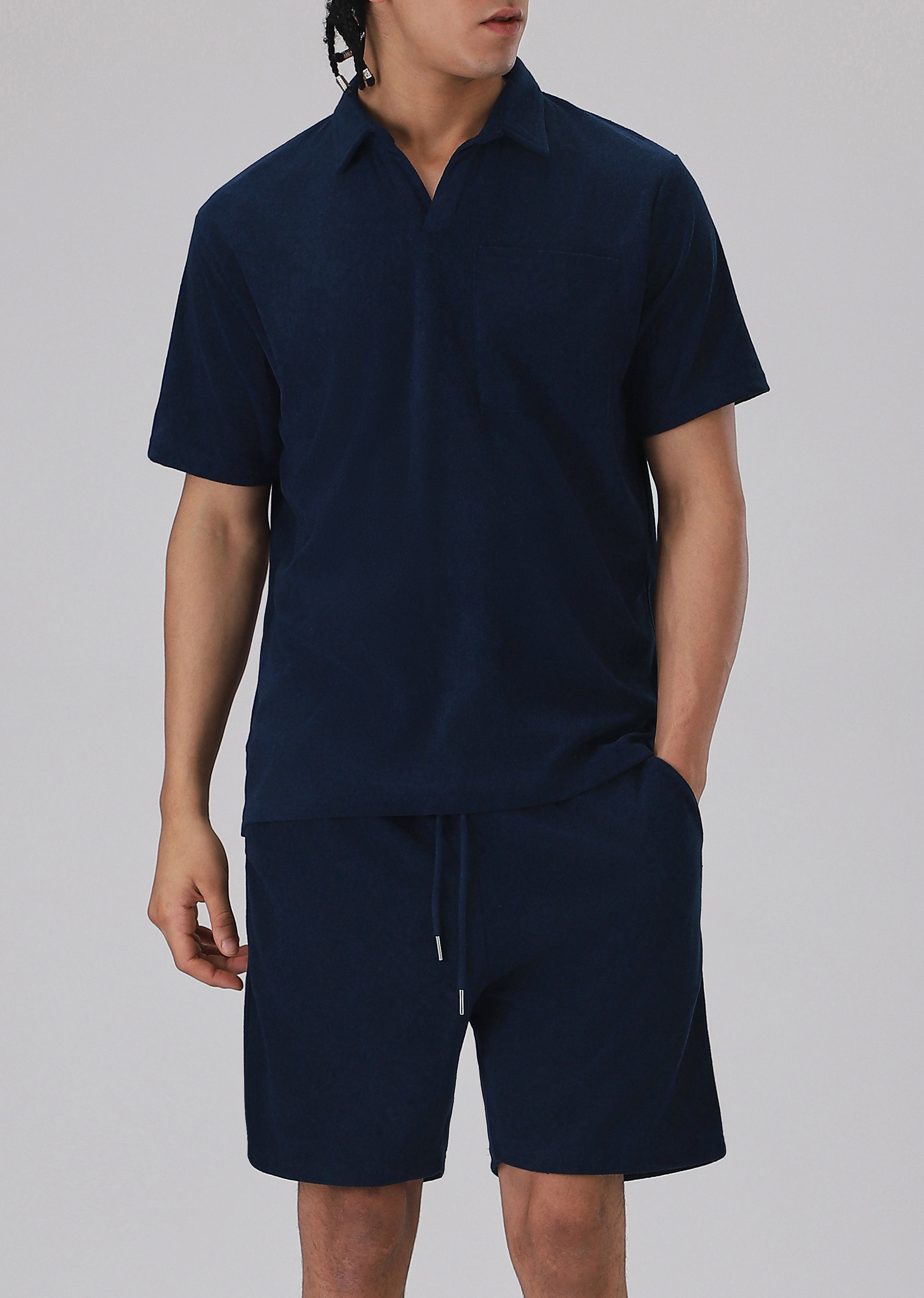 Dark Blue Knitted Co-ord Set
