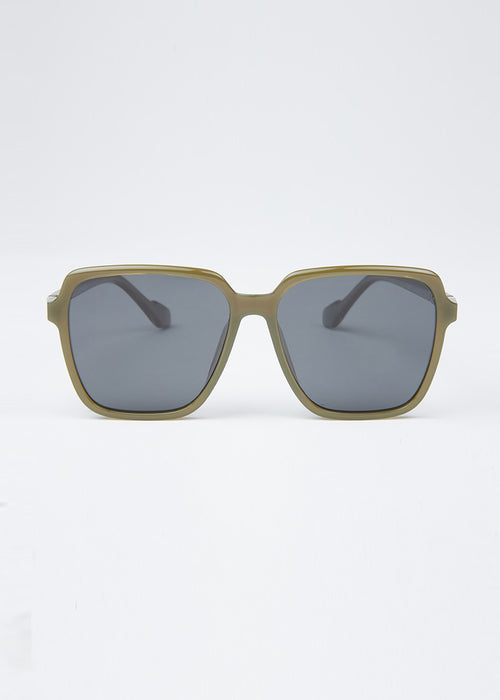 Olive Unisex Square Sunglasses