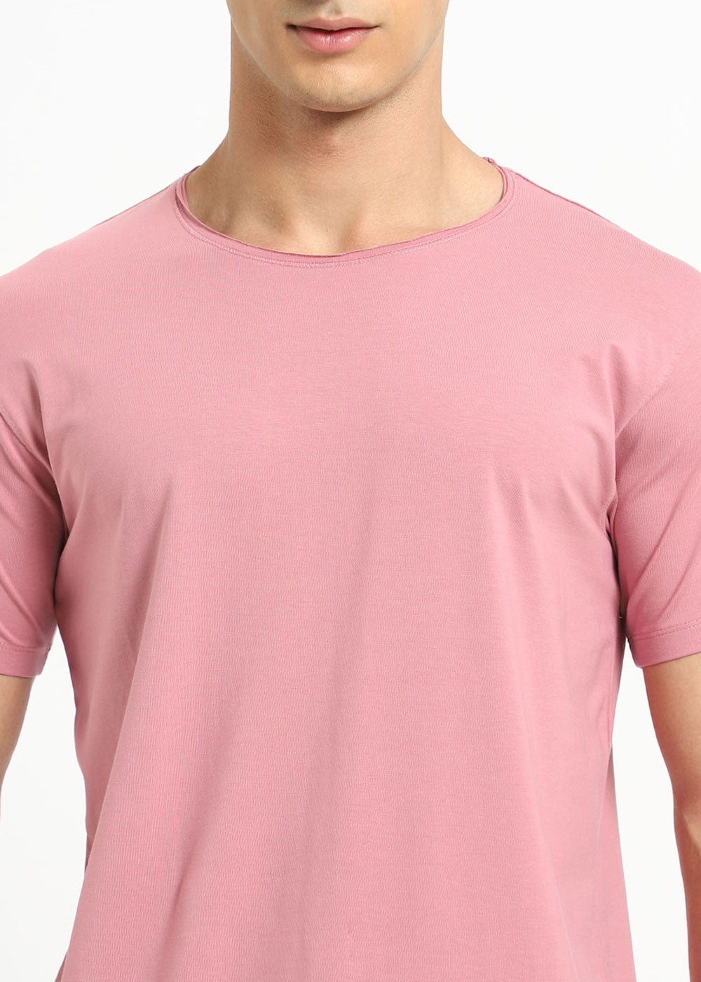 Pink Crew neck T-shirt