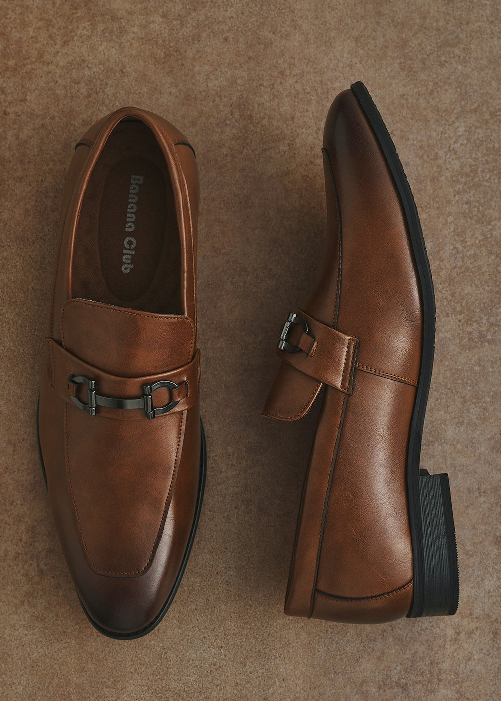 Coffee Brown Horsebit Loafers