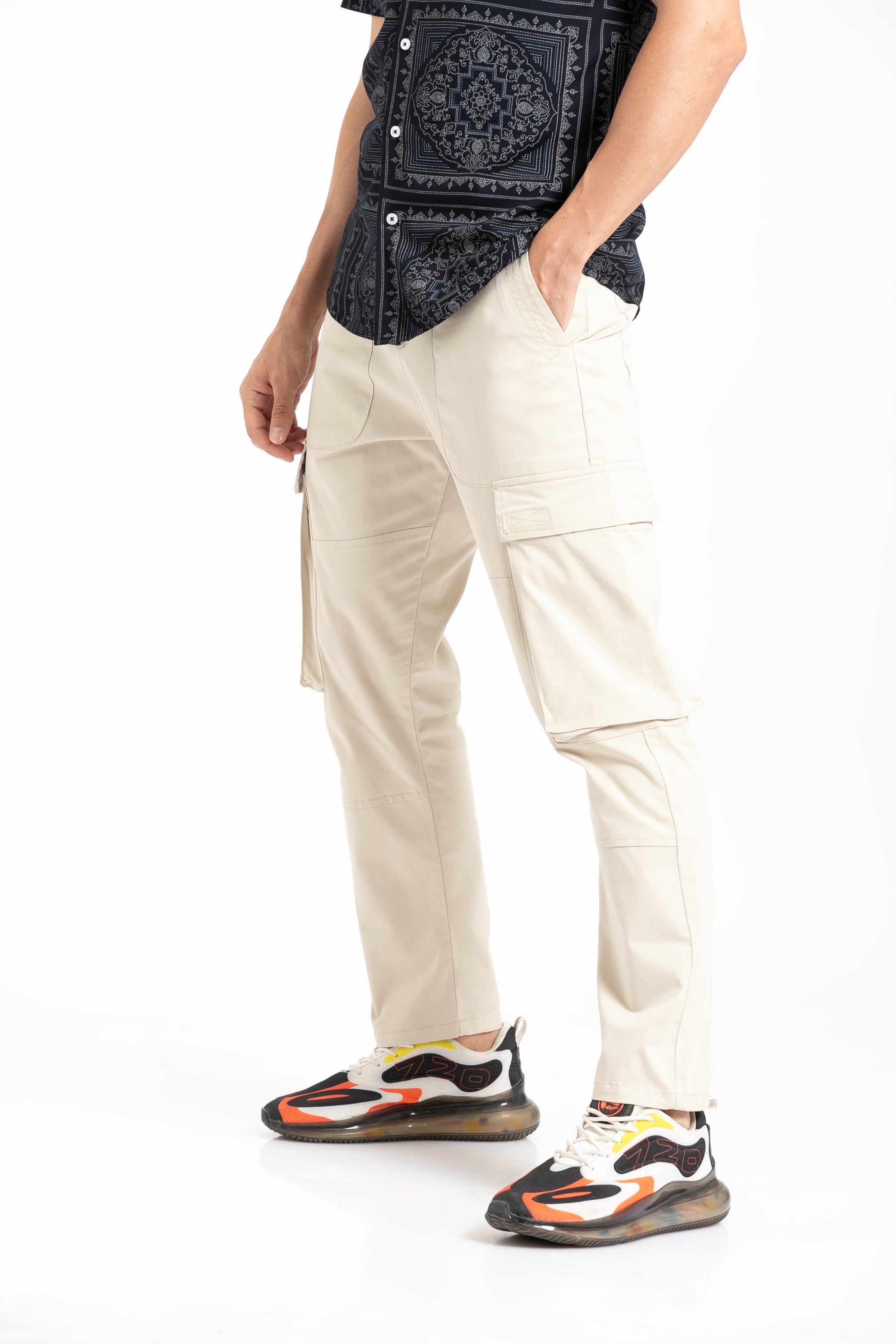 Get  Ivory Cargo Pant