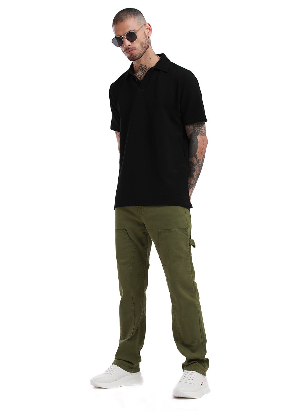 Buy Olive Green & Black Track Pants for Men by Teamspirit Online | Ajio.com