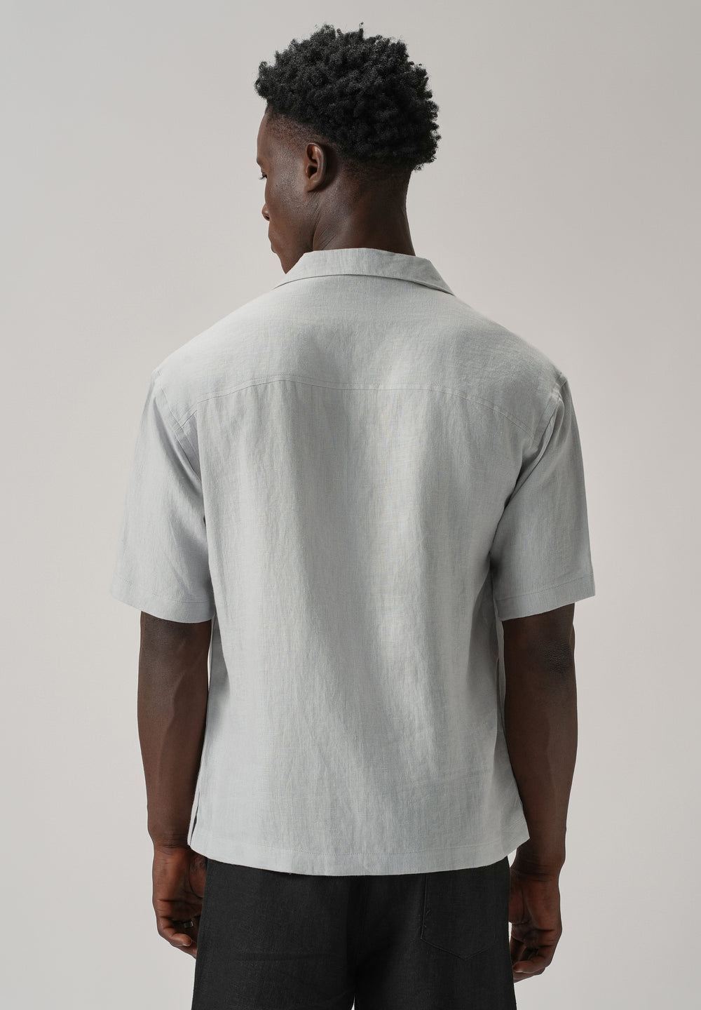100% Pure Irish Grey Linen Shirt
