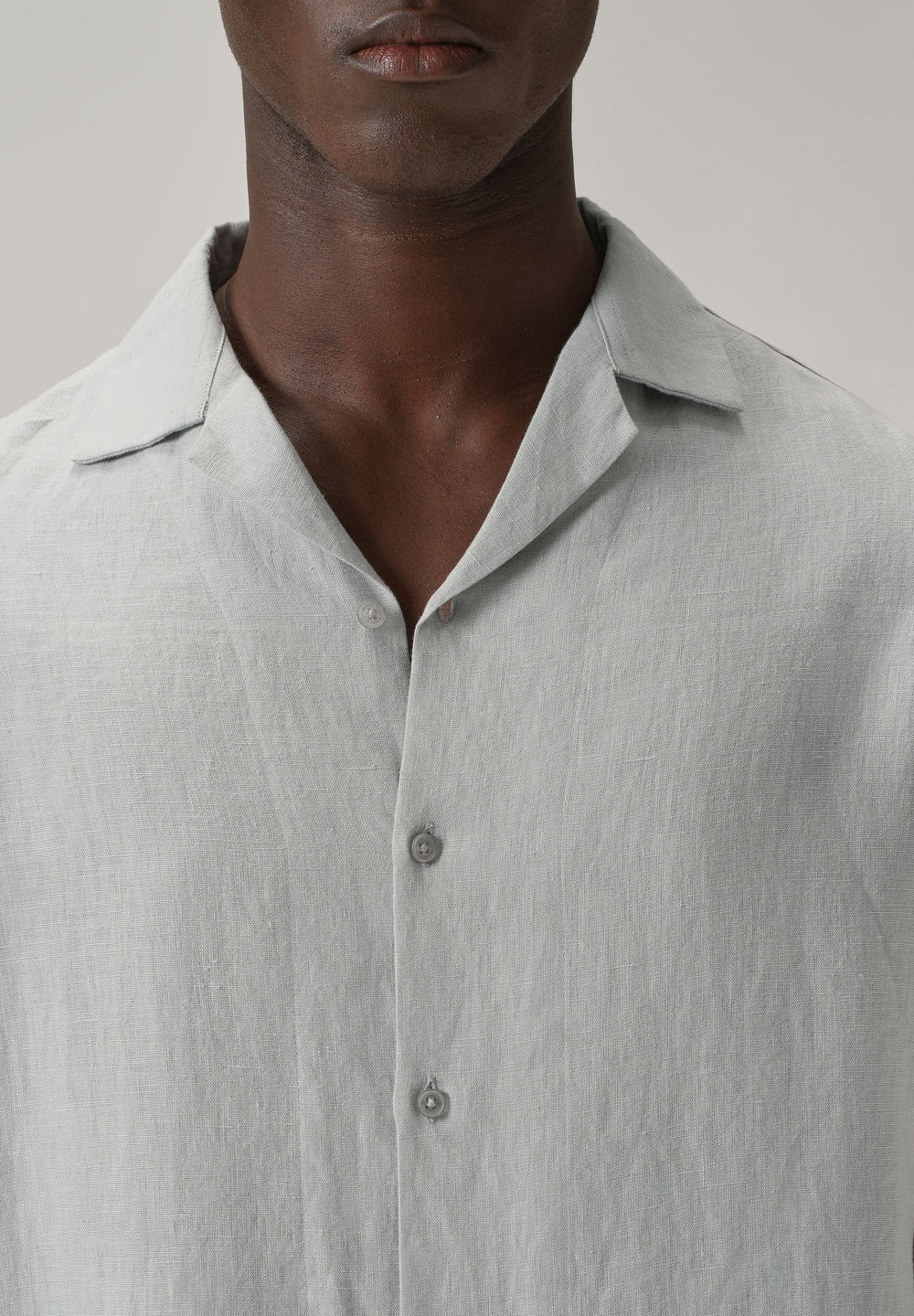 100% Pure Irish Grey Linen Shirt