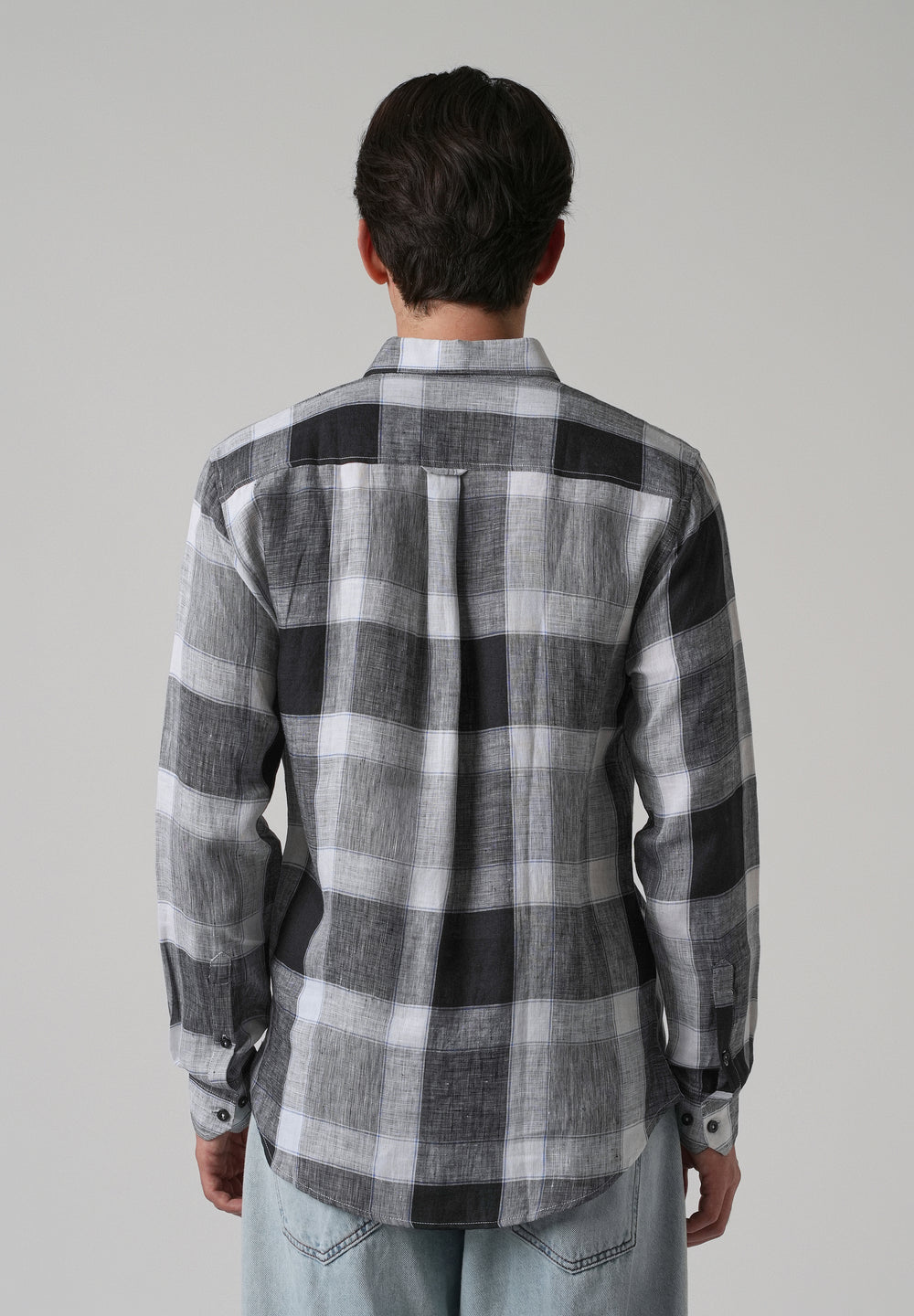 100% Pure Irish Linen Checks Shirt