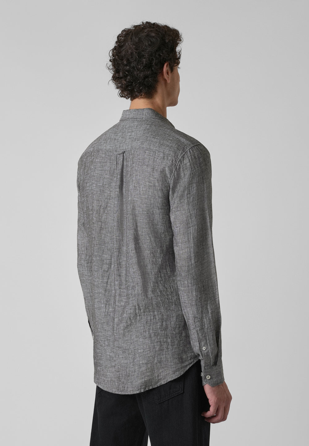 100% Pure Irish Mist Grey Linen Shirt