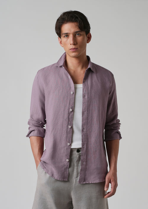 100% Pure Lavender Linen Shirt