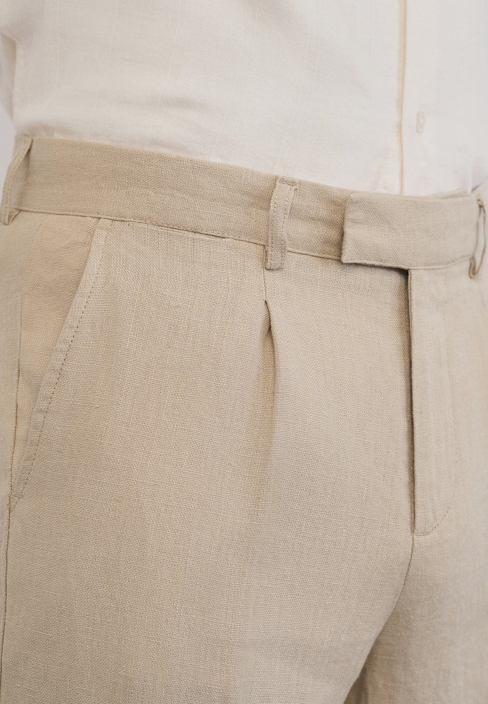 100% Pure Linen Beige Pant