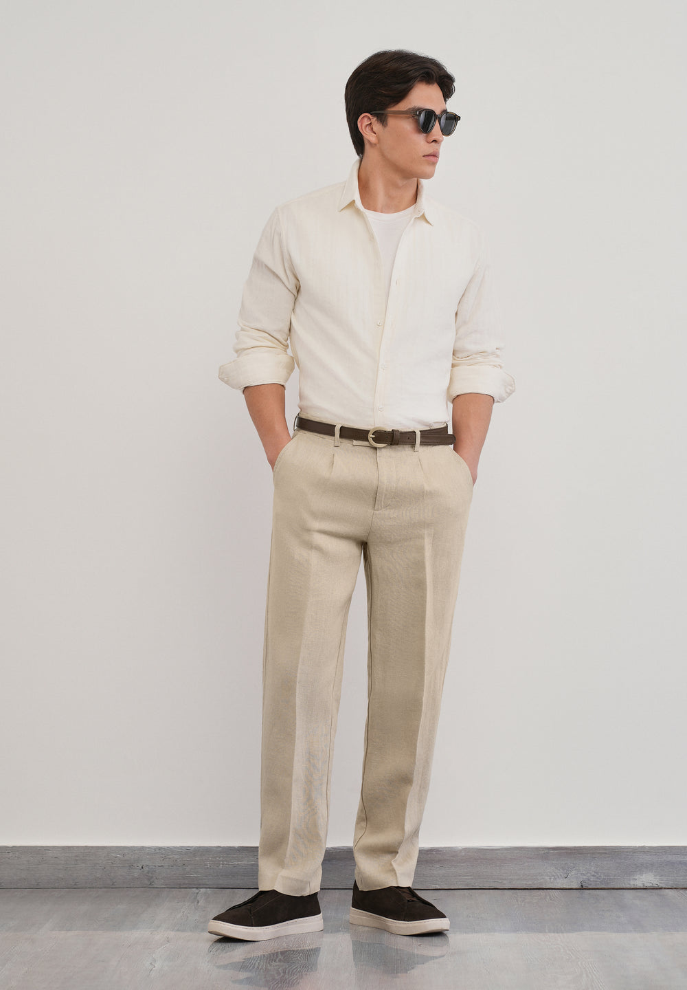 100% Pure Linen Beige Pant