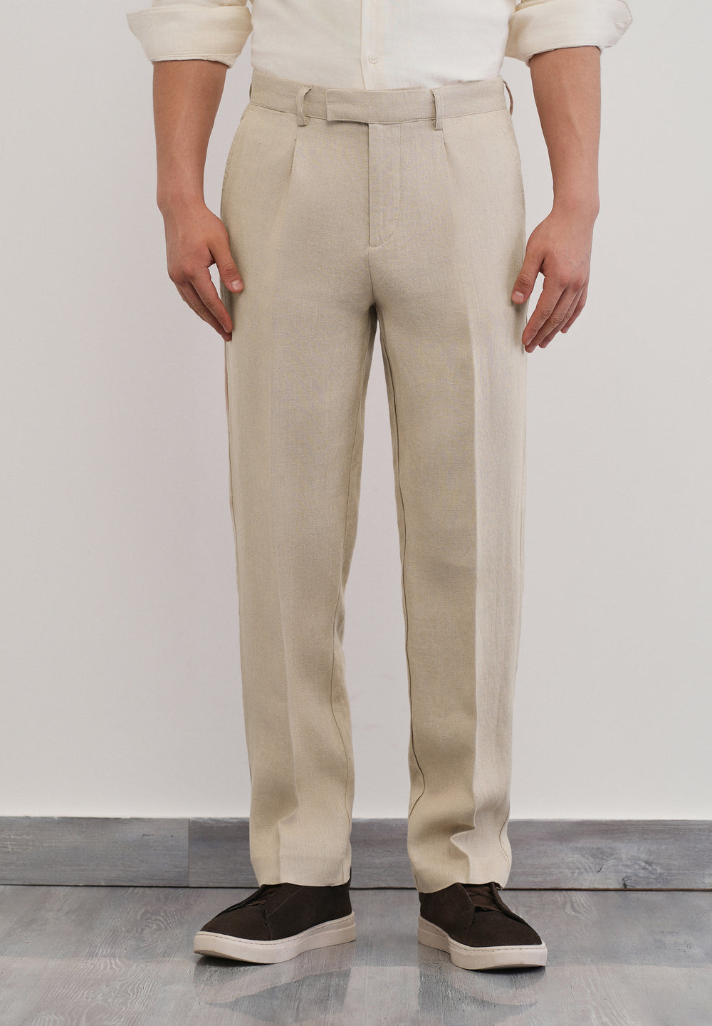 100% Pure Linen Beige Pant