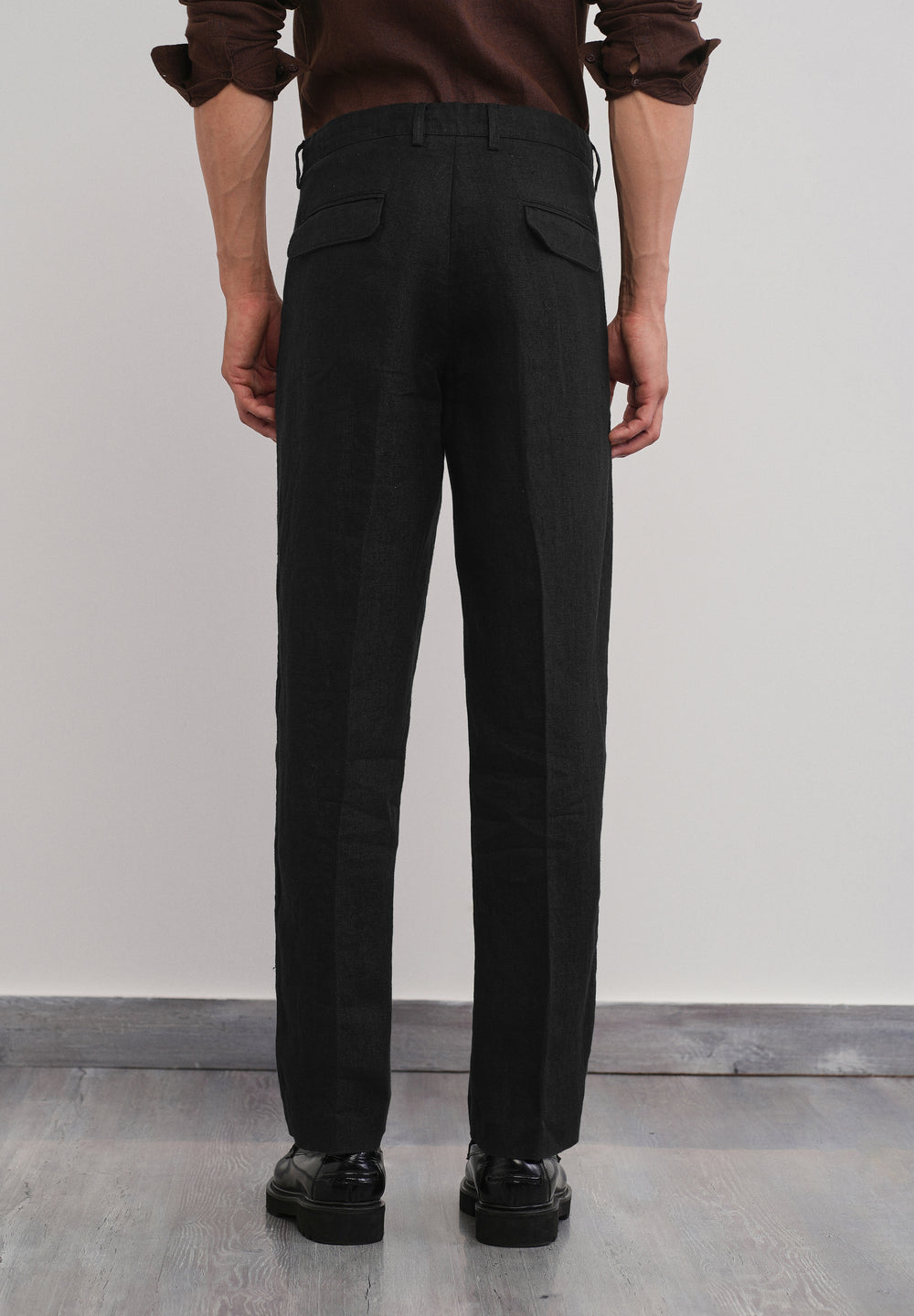 100% Pure Linen Black Pant