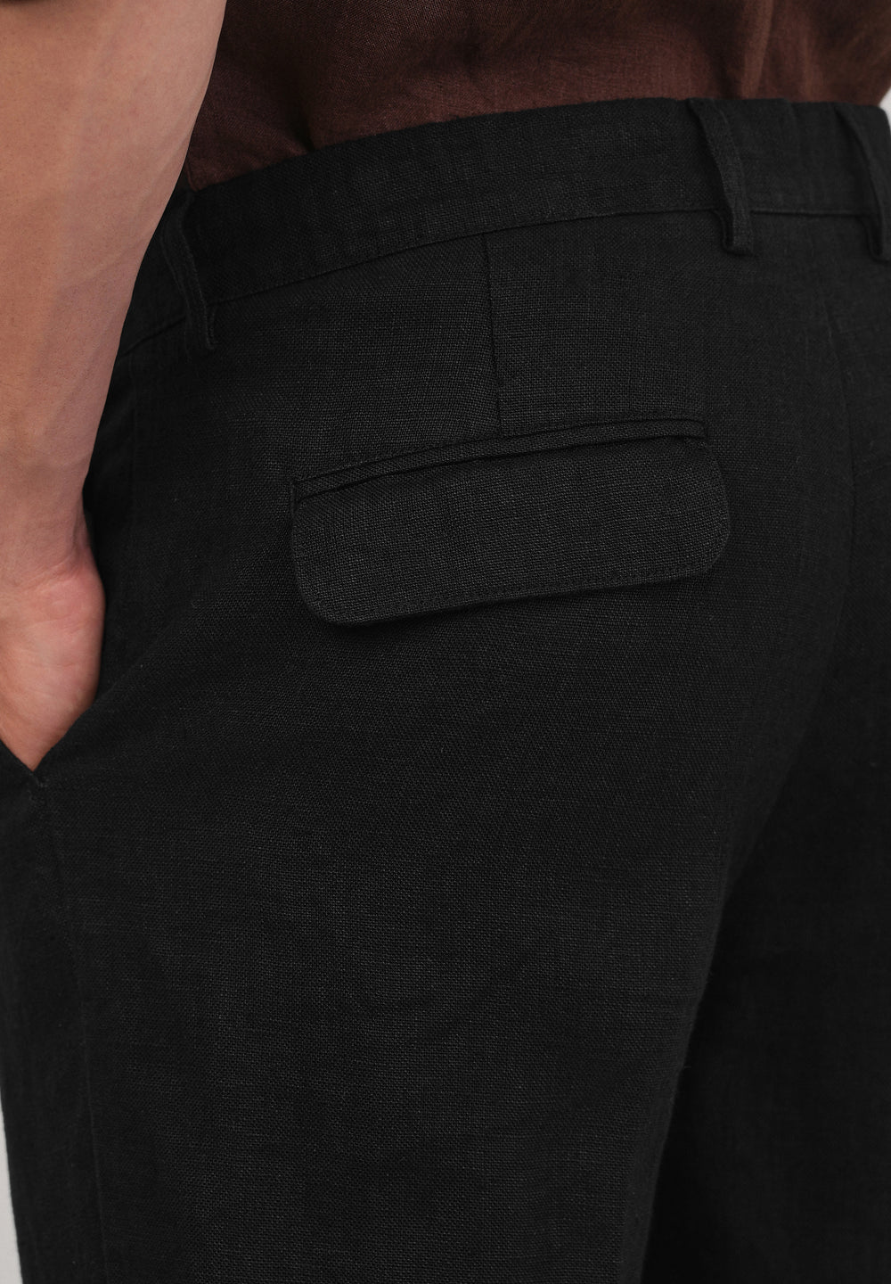 100% Pure Linen Black Pant