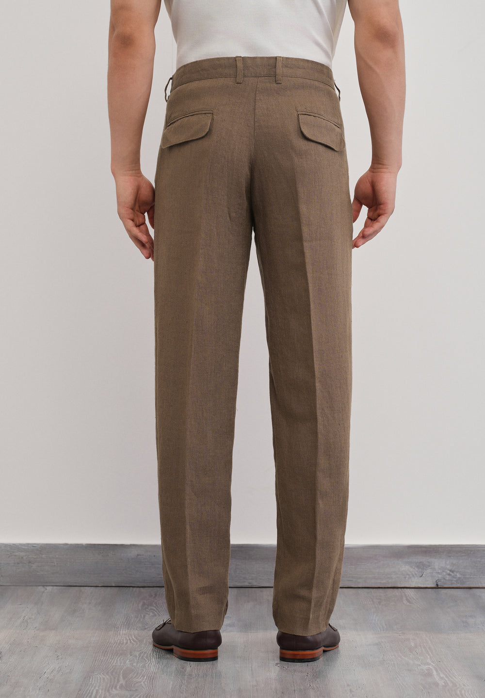 100% Pure Linen Brown Pant