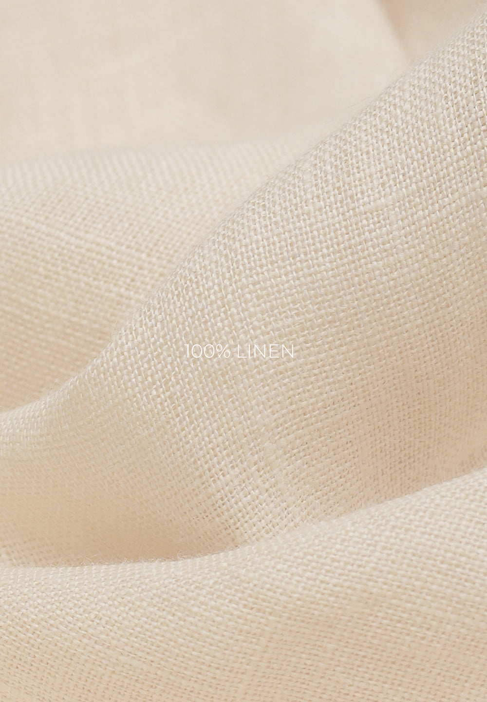 100% Pure Linen Cream Shirt