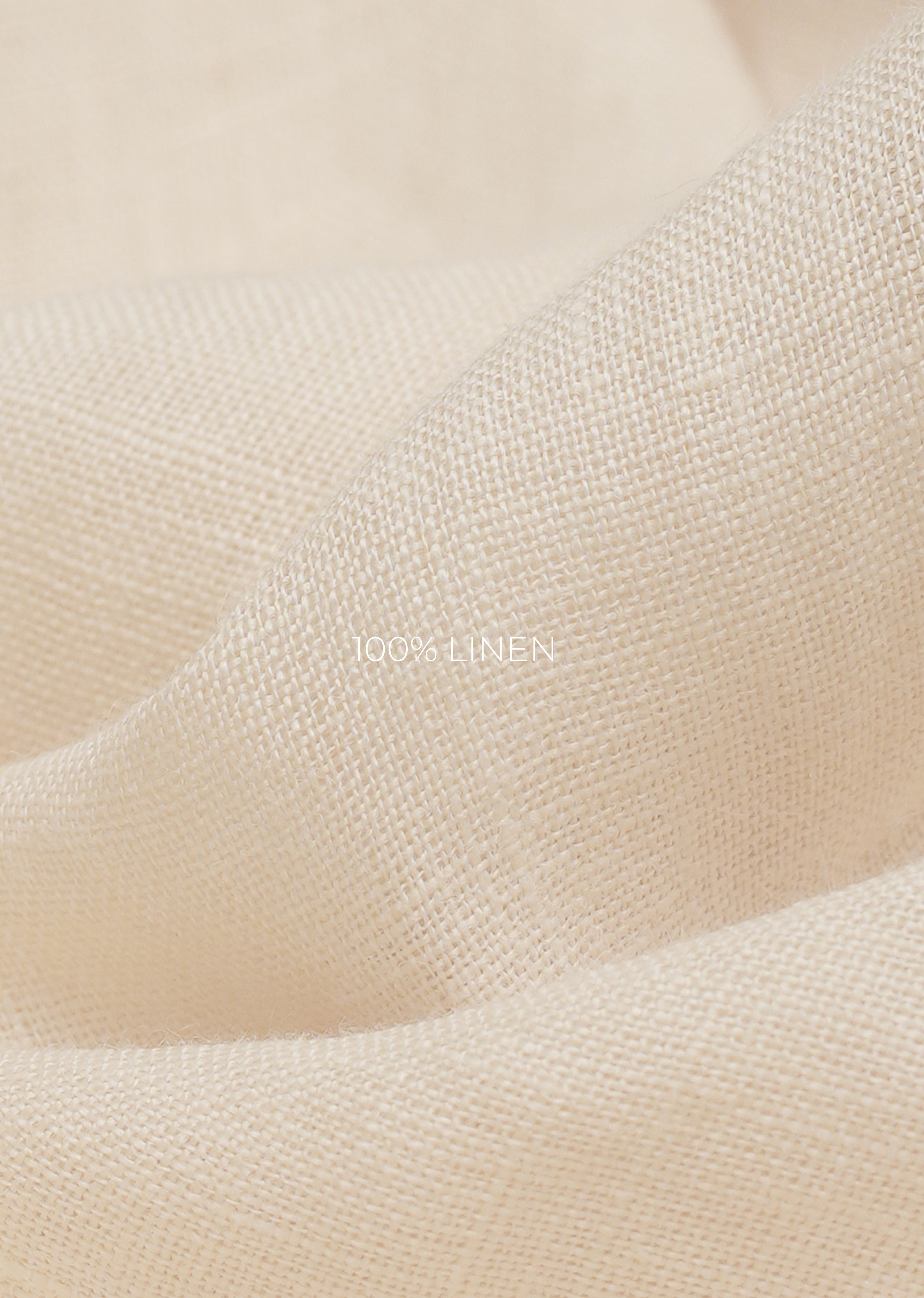 100% Pure Linen Cream Shirt