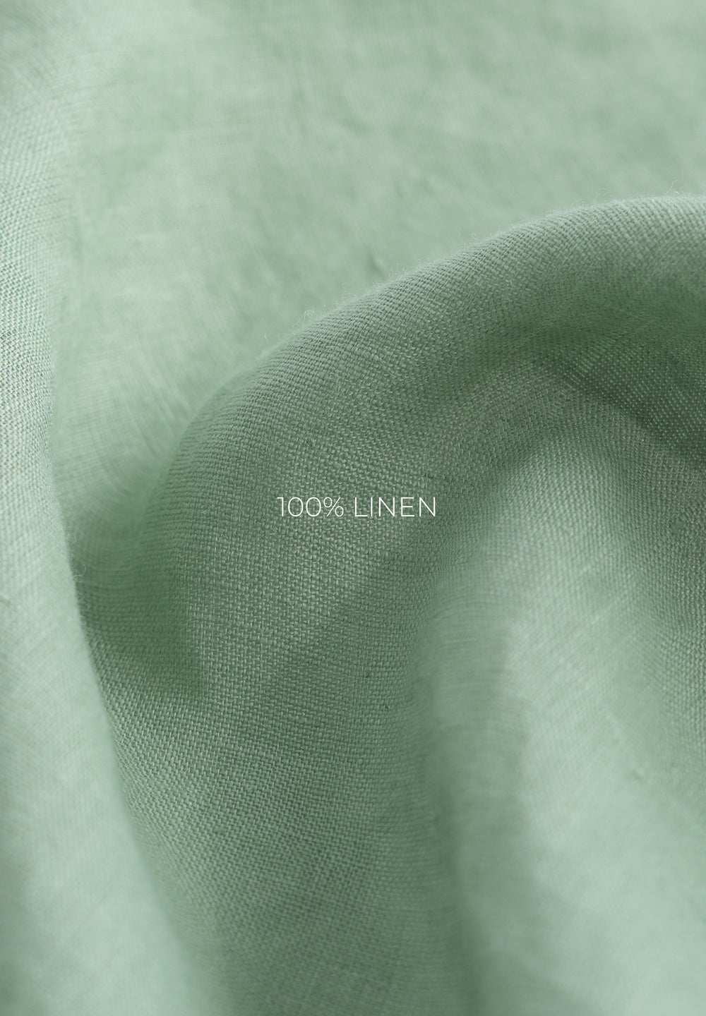 100% Pure Linen Green Shirt