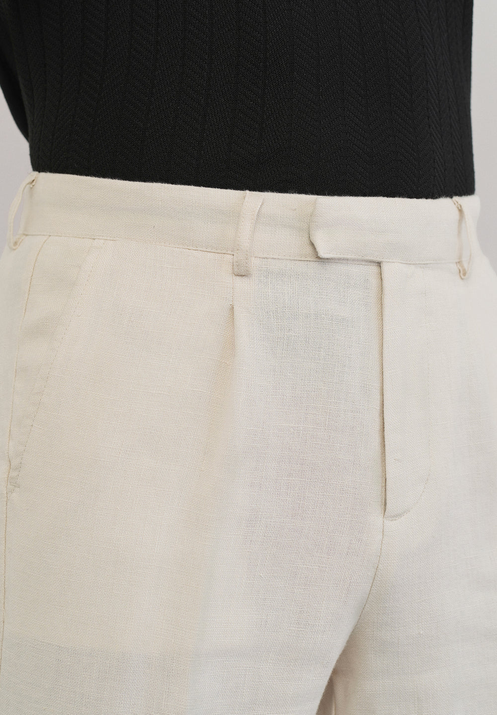 100% Pure Linen Ivory Pant