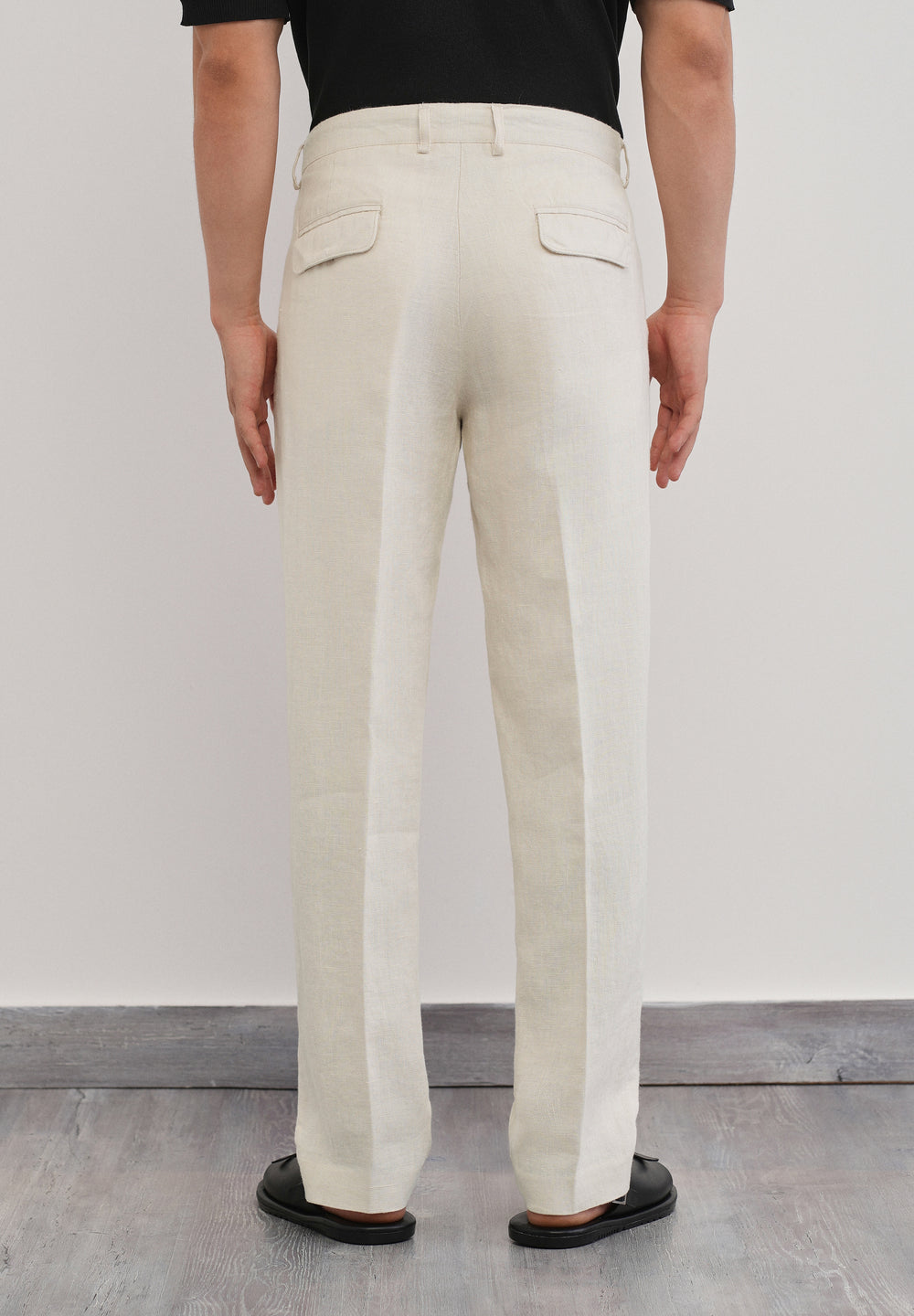 100% Pure Linen Ivory Pant