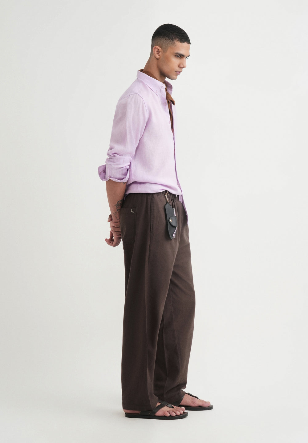100% Pure Linen Lavender Shirt