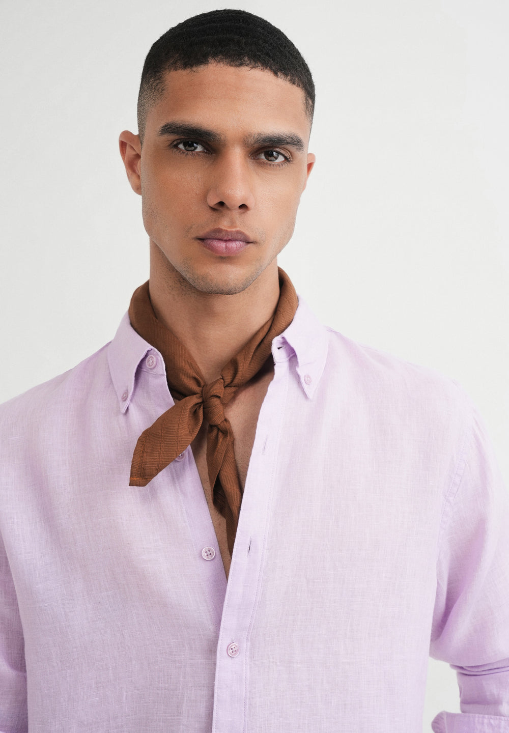 100% Pure Linen Lavender Shirt