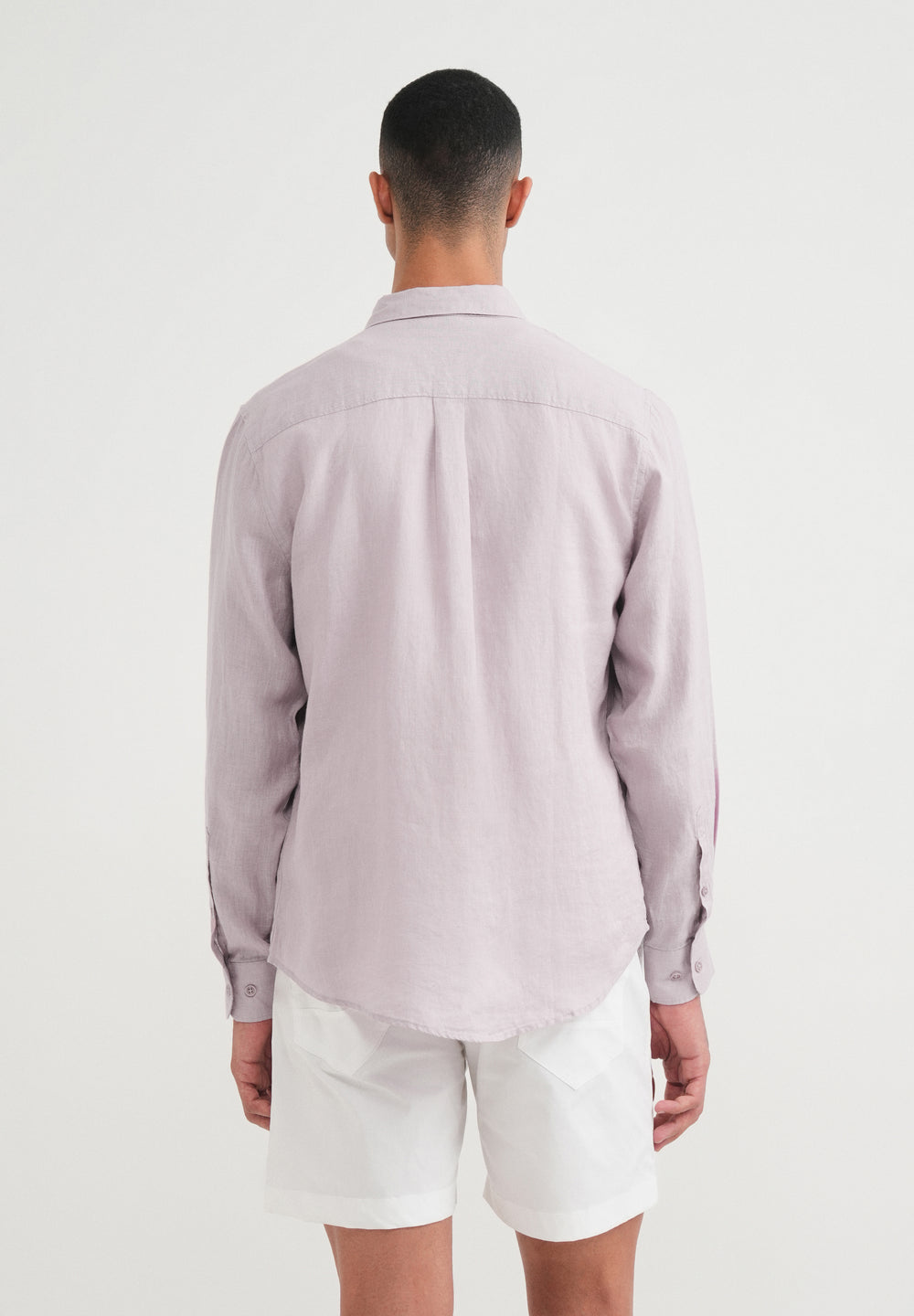 100% Pure Linen Lilac Shirt