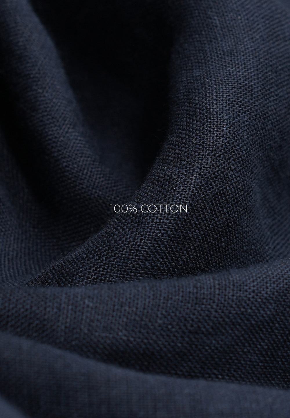 100% Pure Linen Navy Blue Shirt