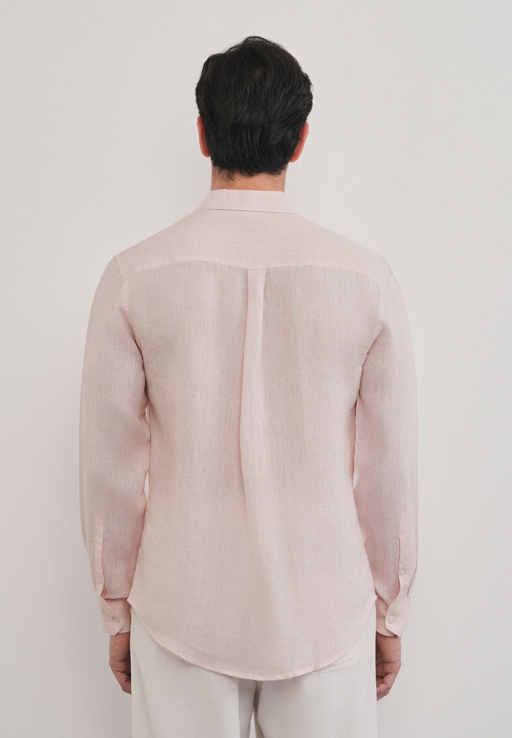 100% Pure Linen Pastel Pink Shirt