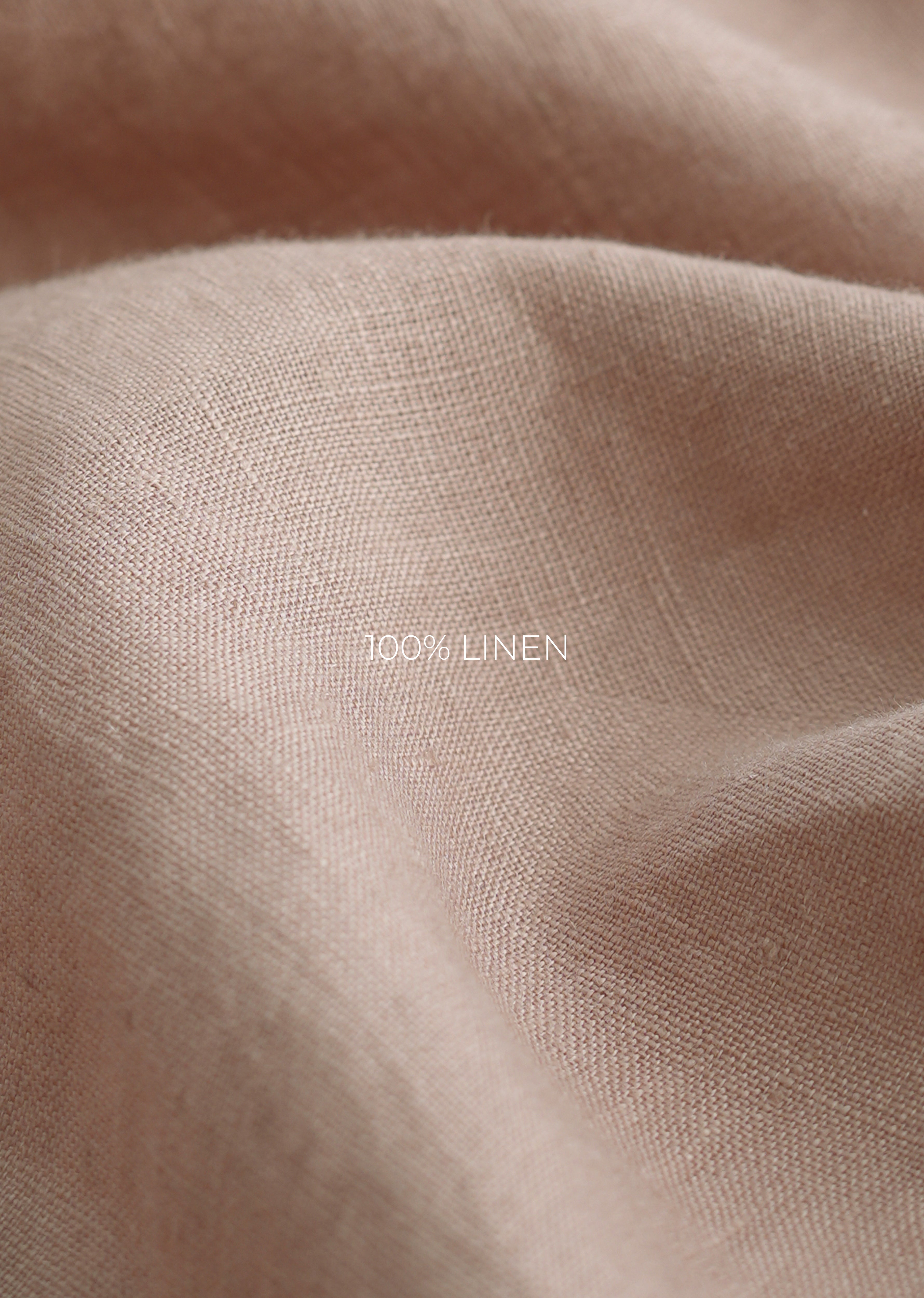 100% Pure Linen Sand Beige Shirt