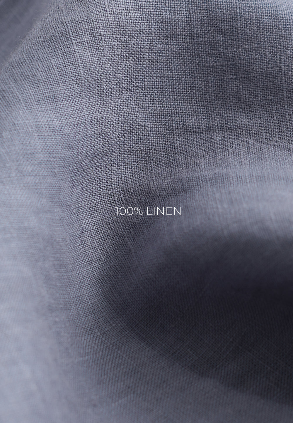 100% Pure Linen Slate Blue Shirt