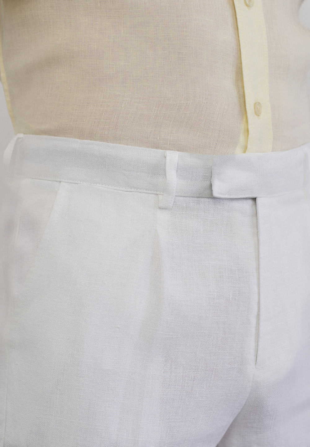 100% Pure Linen White Pant