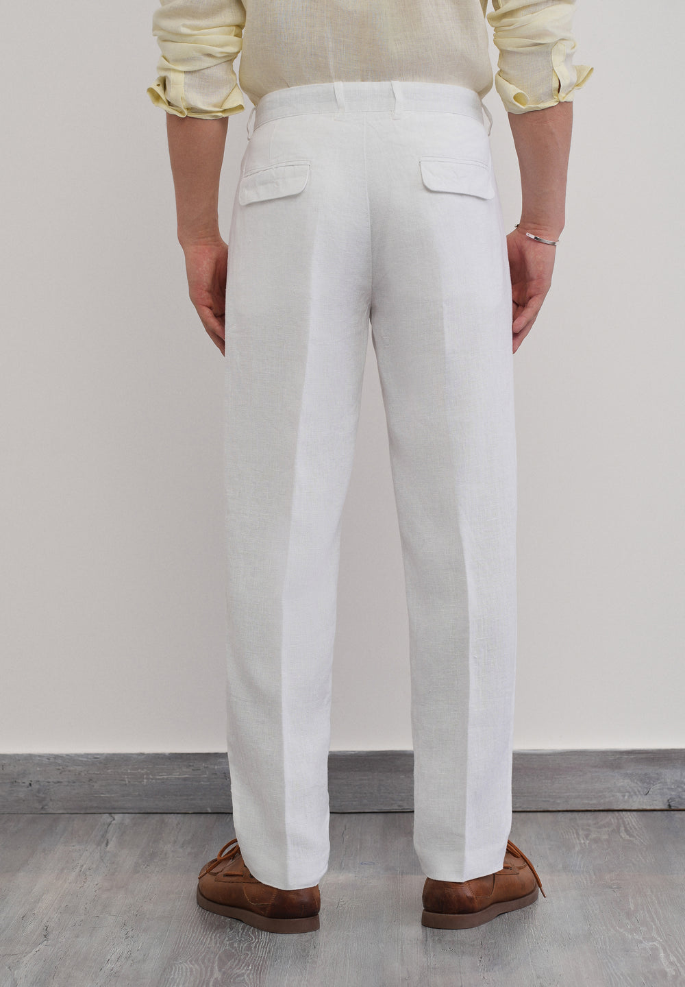 100% Pure Linen White Pant